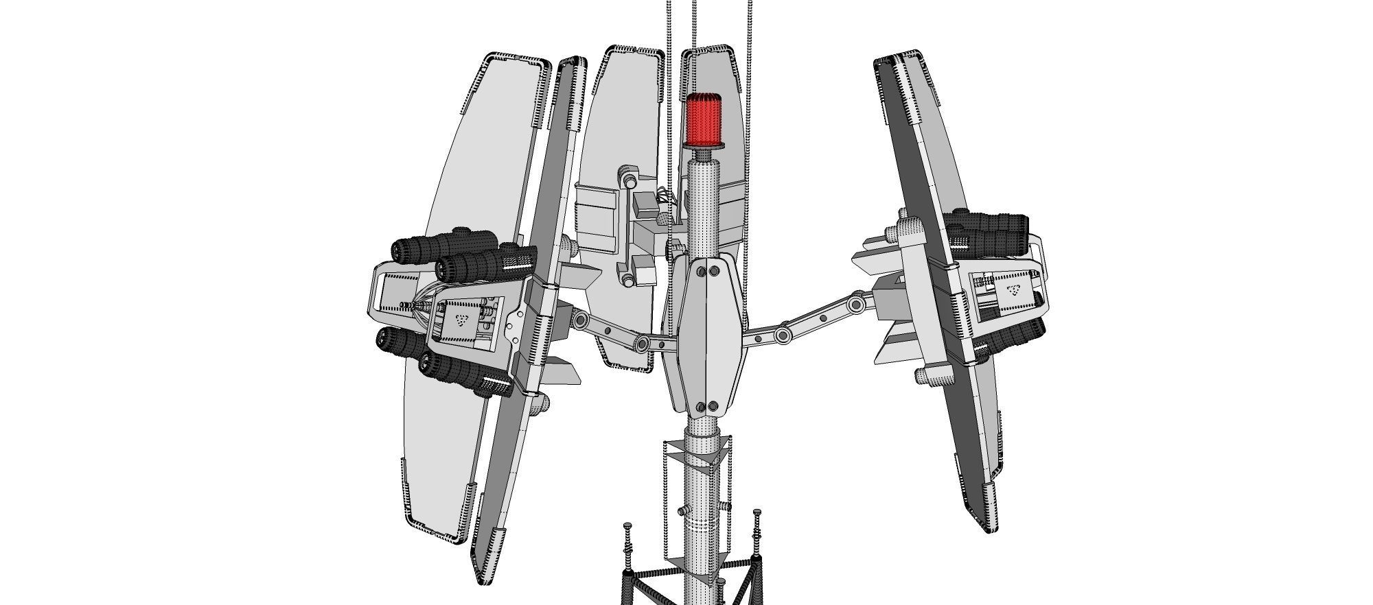 Sci fi antenna 14 3D model_12
