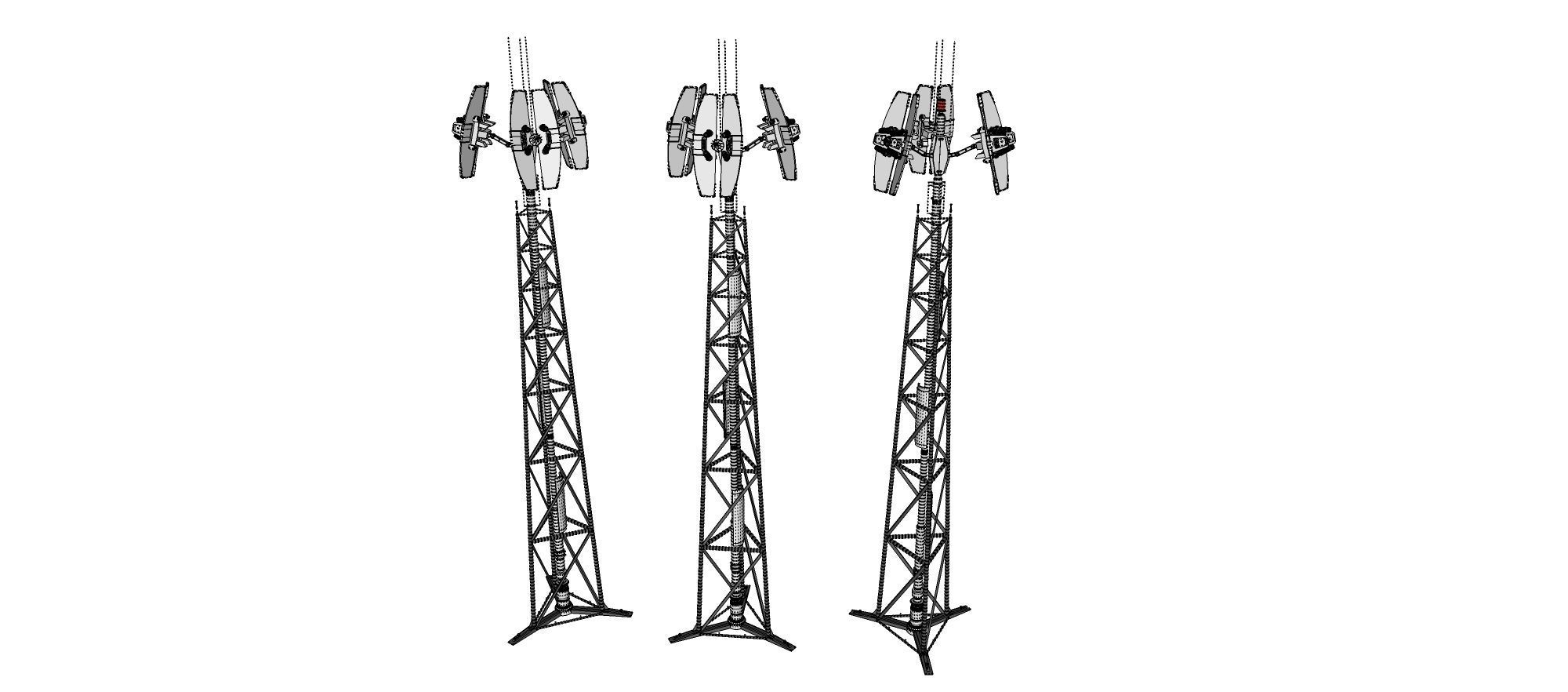 Sci fi antenna 14 3D model_10