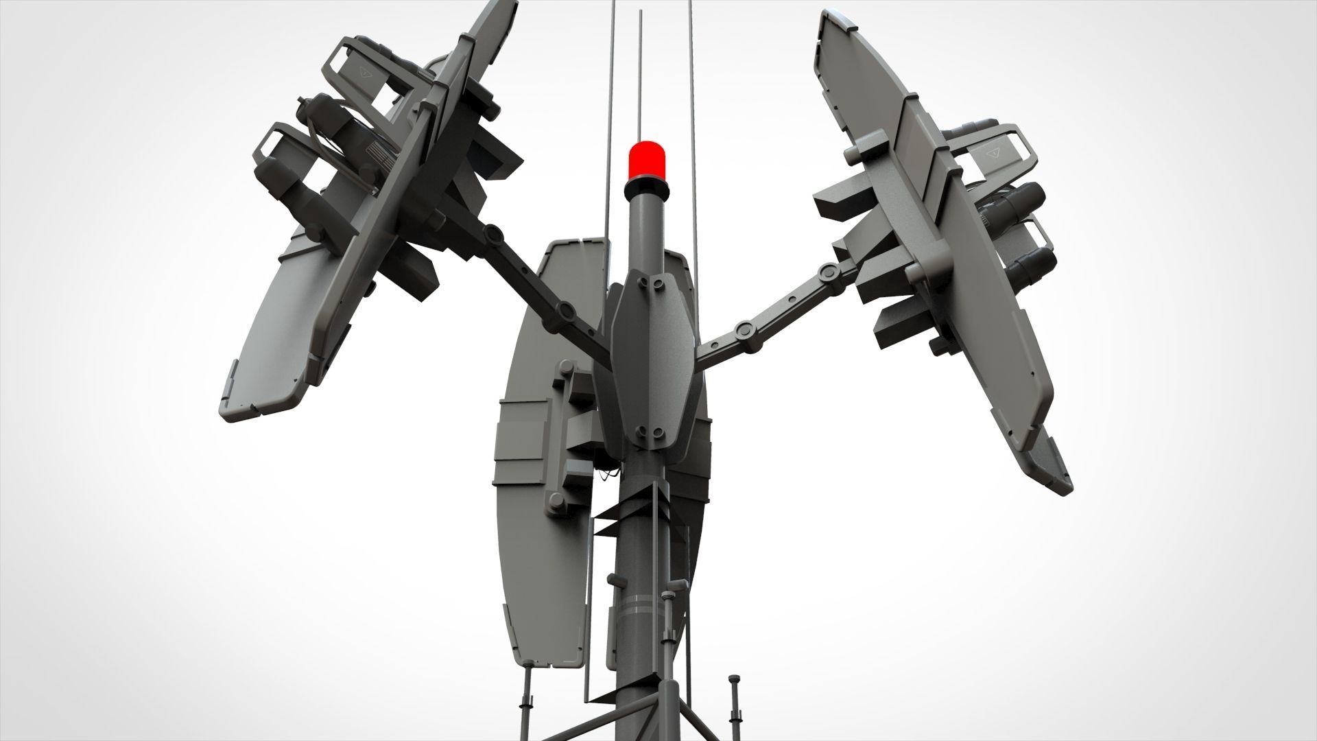 Sci fi antenna 14 3D model_4