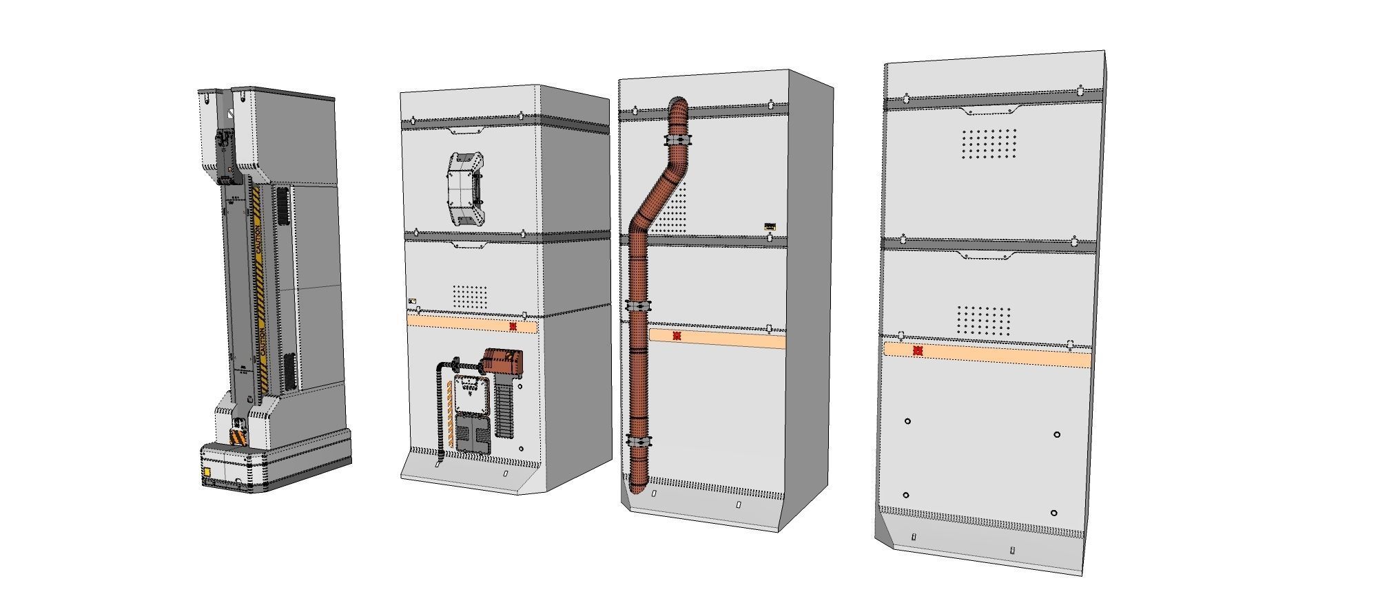 Sci-Fi architecture Elements collection 30 3D model_21