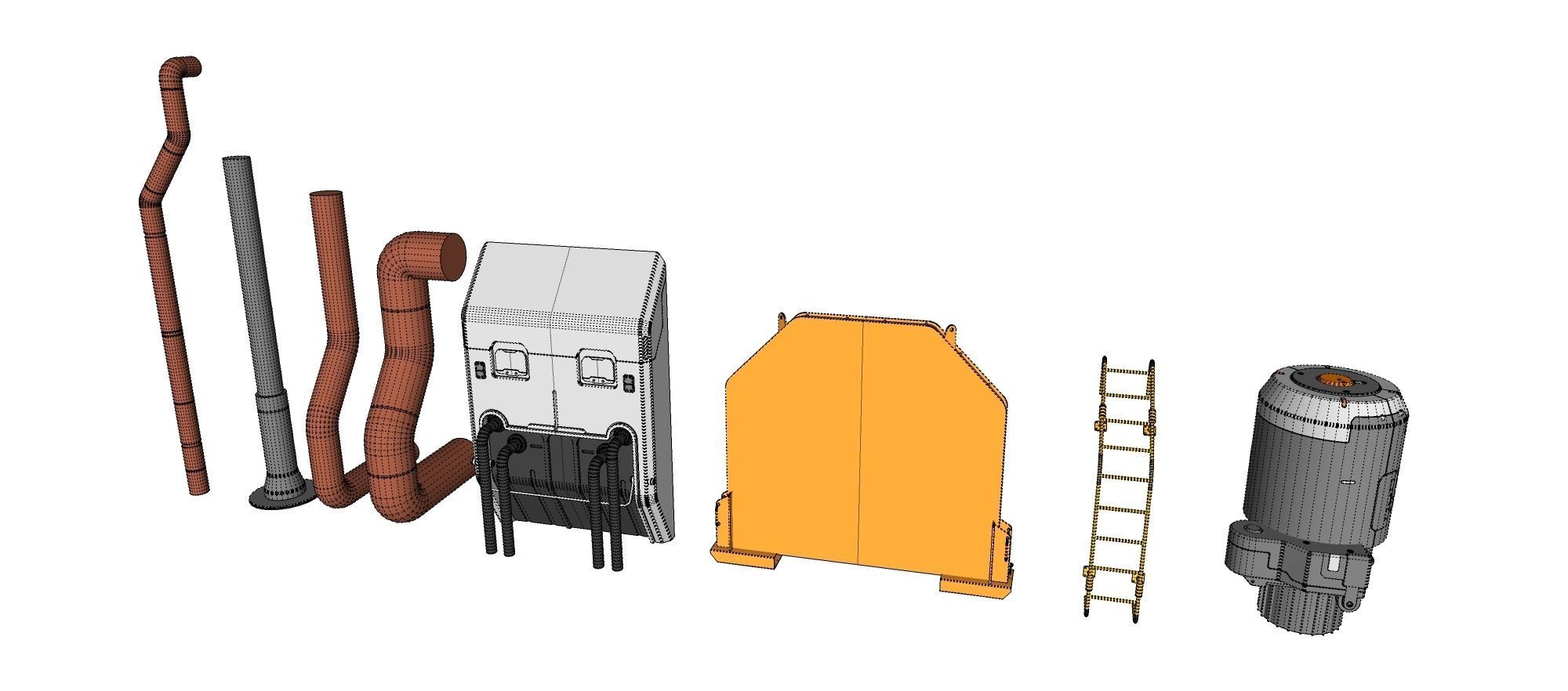 Sci-Fi architecture Elements collection 30 3D model_24