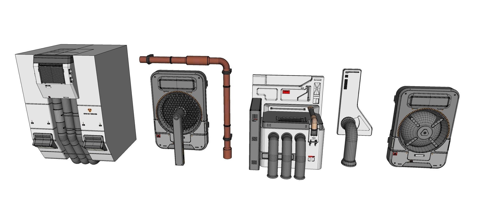 Sci-Fi architecture Elements collection 30 3D model_26