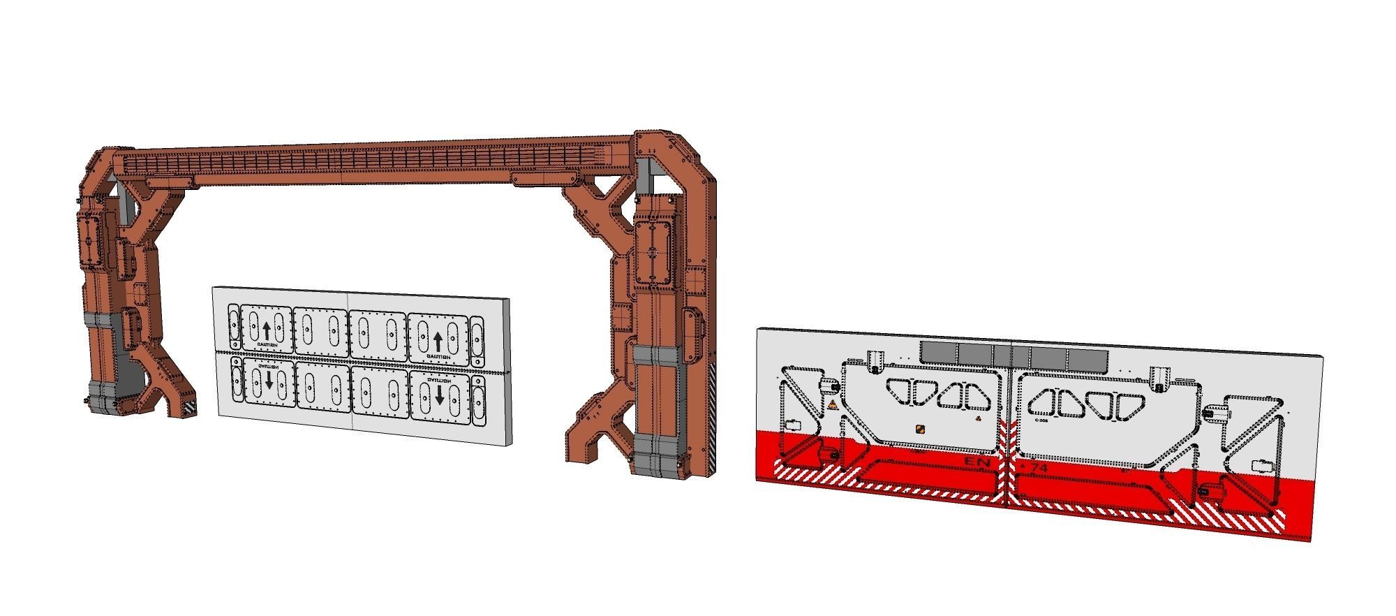 Sci-Fi architecture Elements collection 30 3D model_22