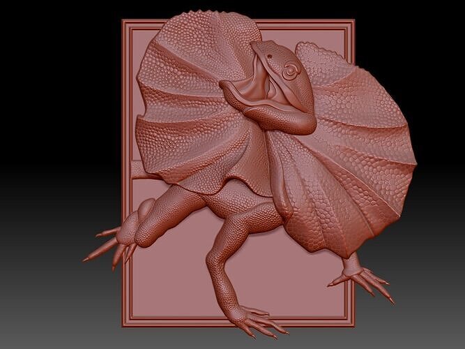 Iguana 3D print model