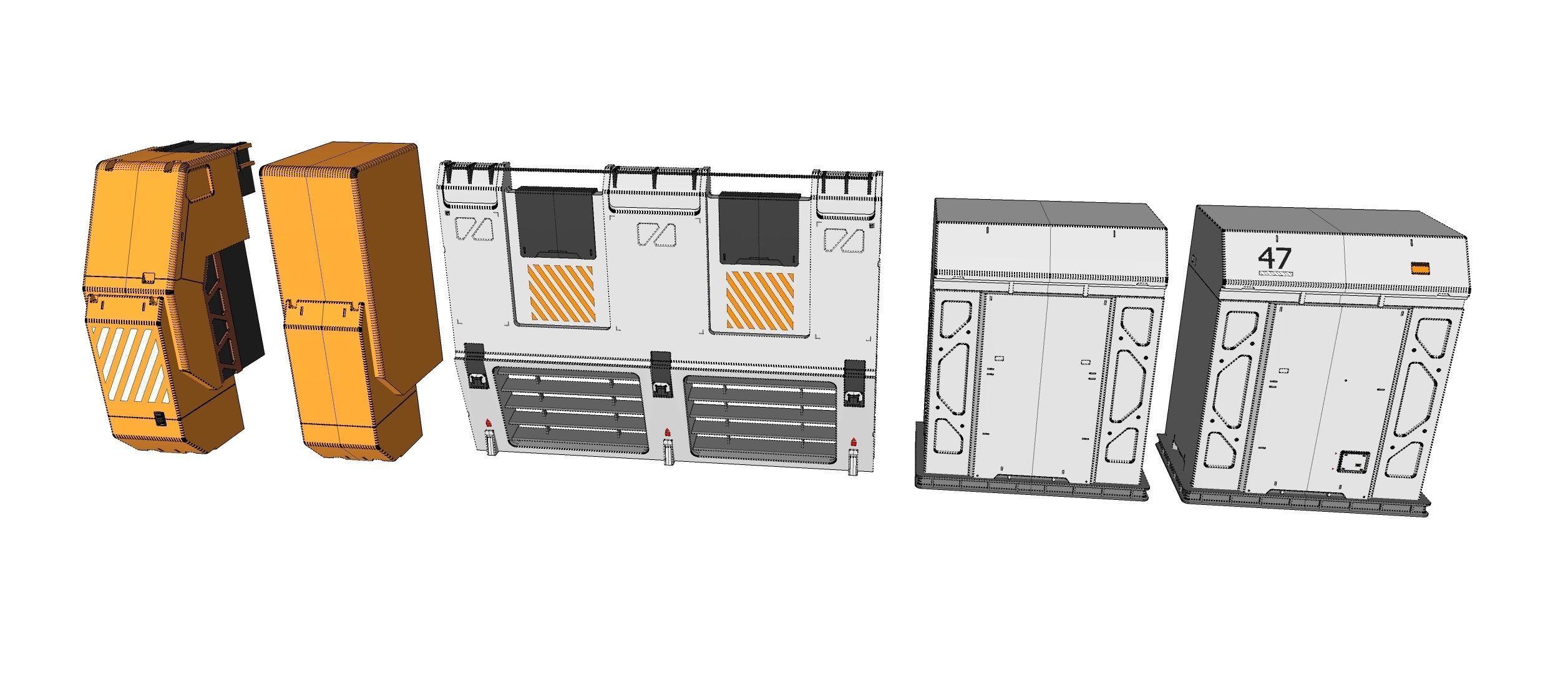 Sci-Fi architecture Elements collection 31 3D model_33