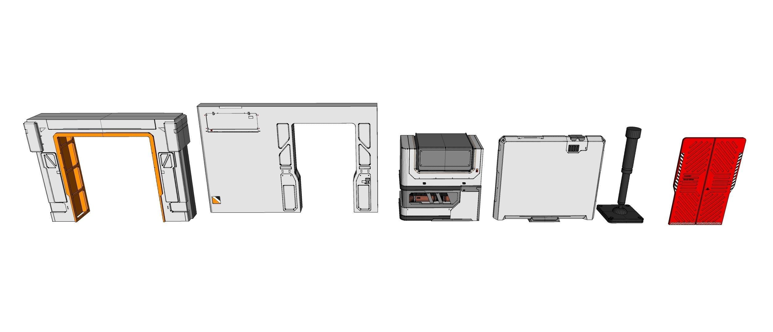 Sci-Fi architecture Elements collection 31 3D model_35