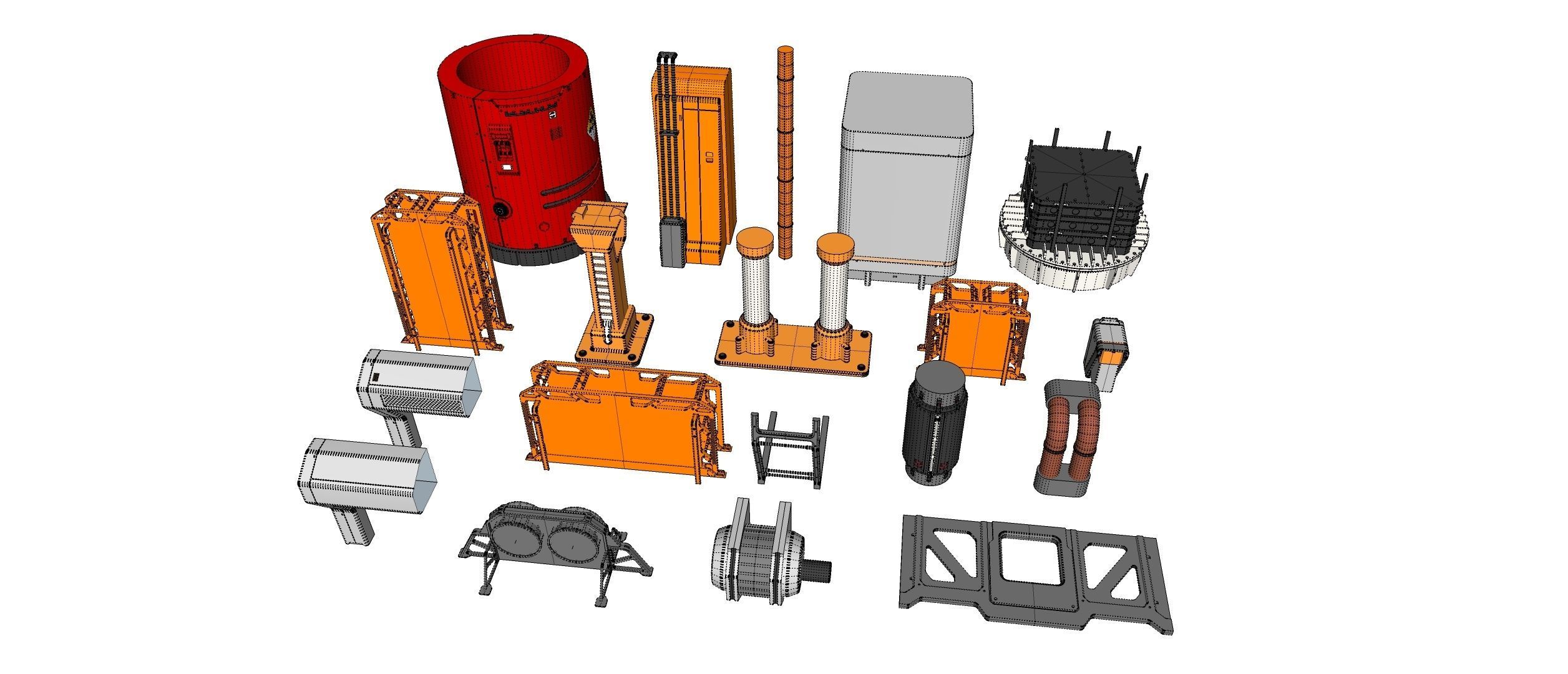 Sci-Fi architecture Elements collection 31 3D model_29