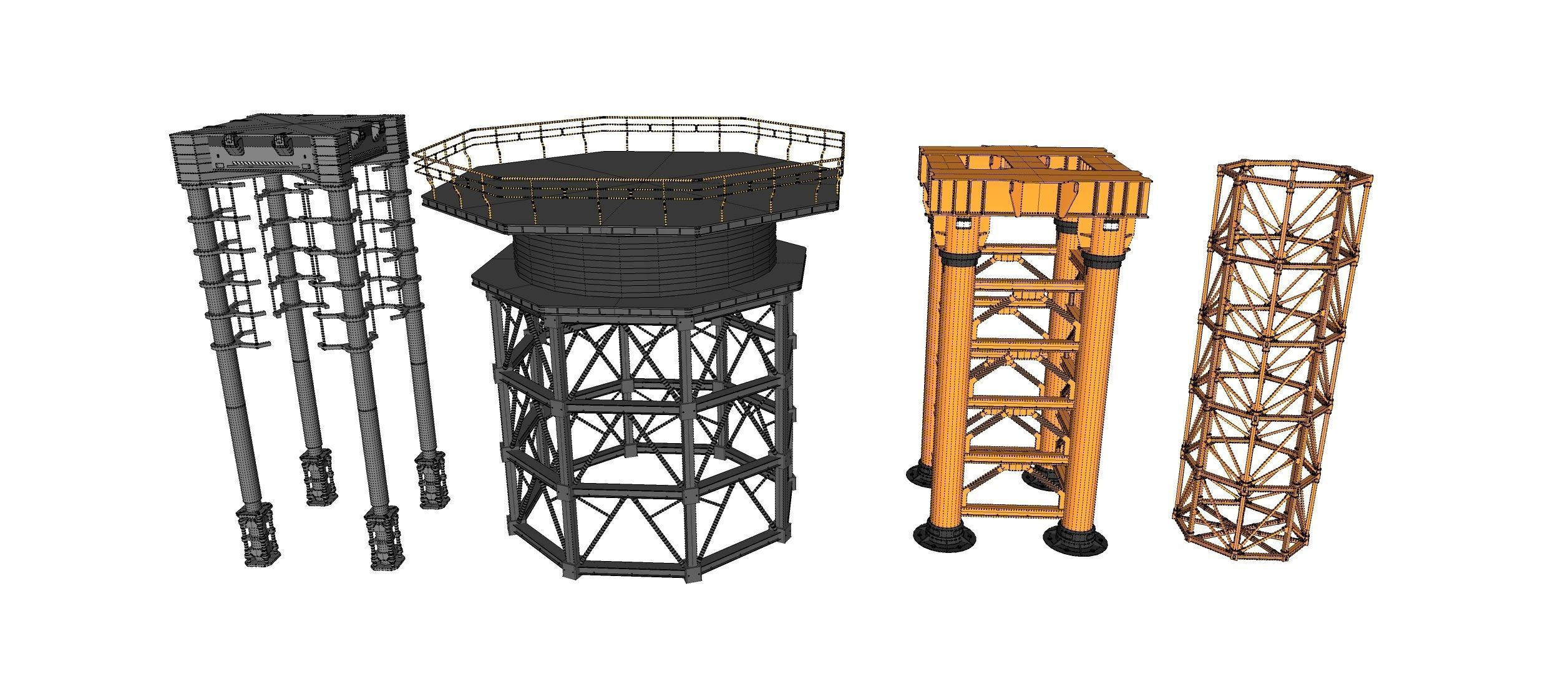 Sci-Fi architecture Elements collection 31 3D model_20