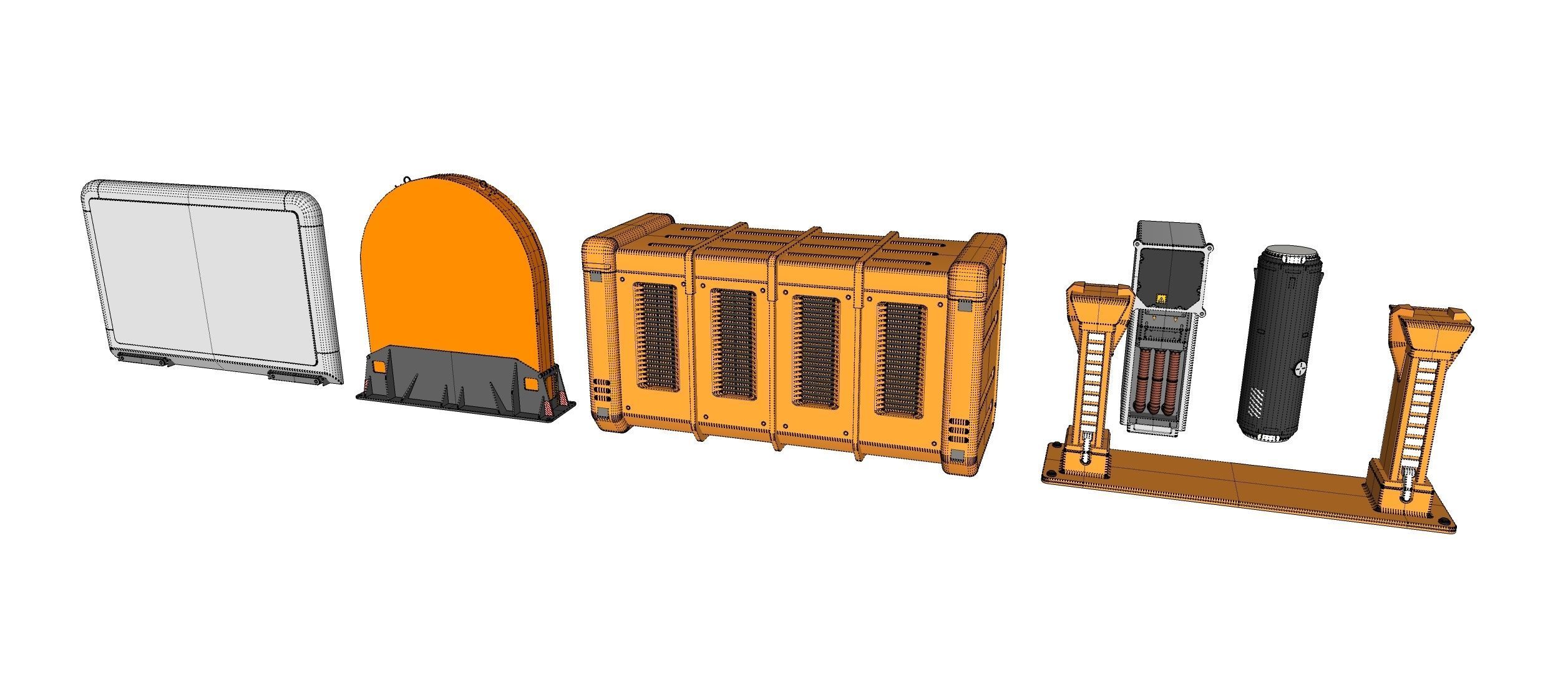 Sci-Fi architecture Elements collection 31 3D model_27