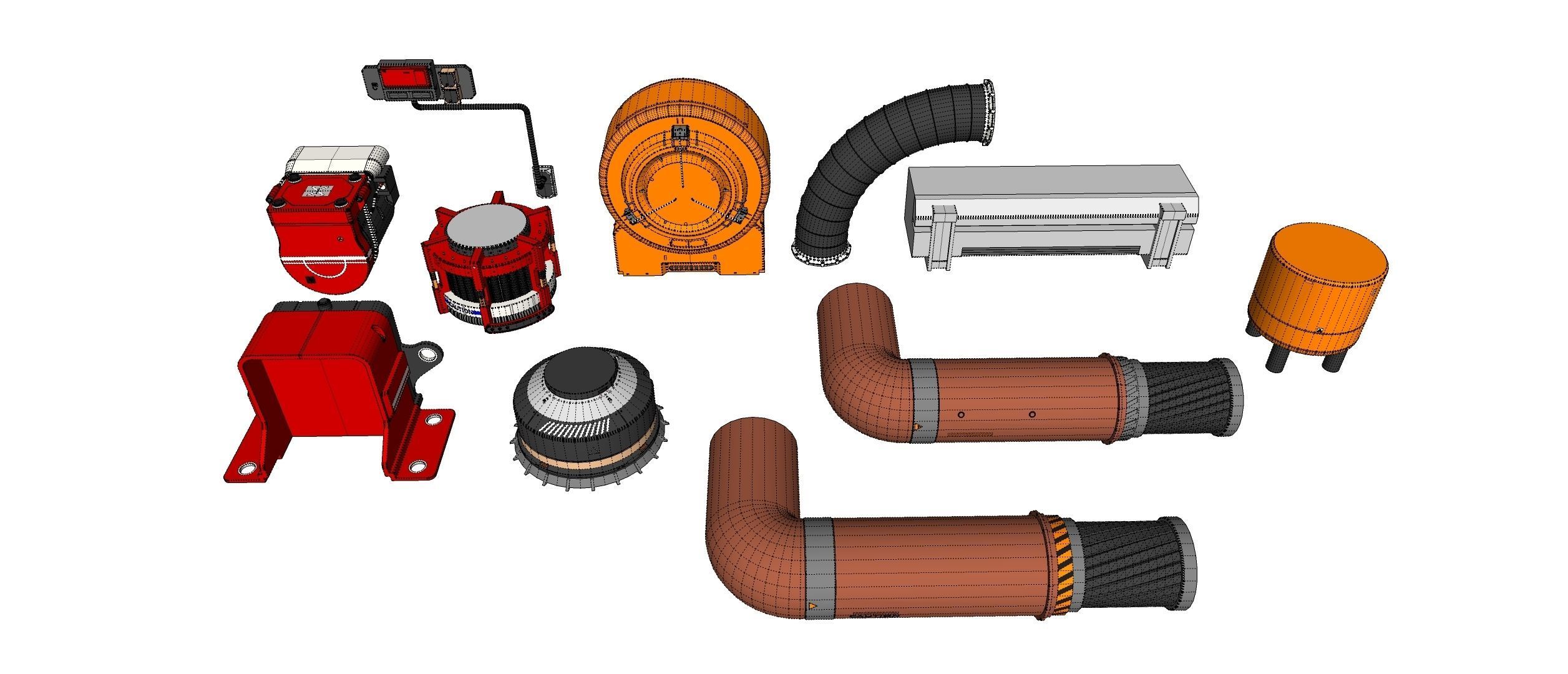 Sci-Fi architecture Elements collection 31 3D model_28