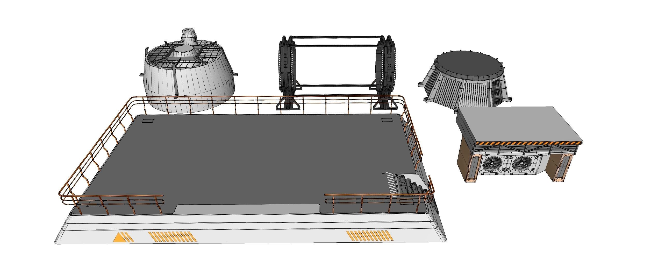 Sci-Fi architecture Elements collection 31 3D model_37
