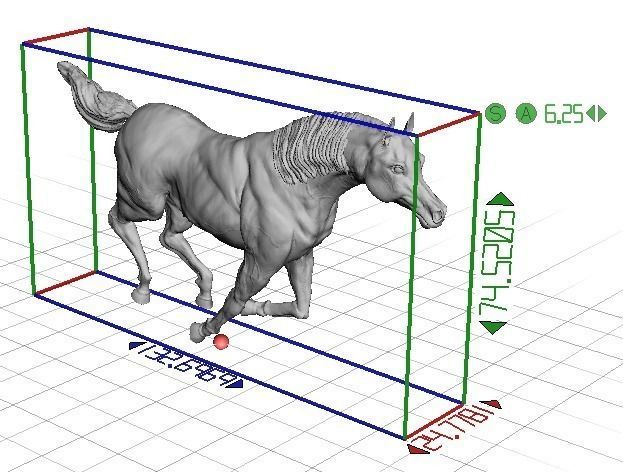 Arabic Horse in galloping position 3D print model_6