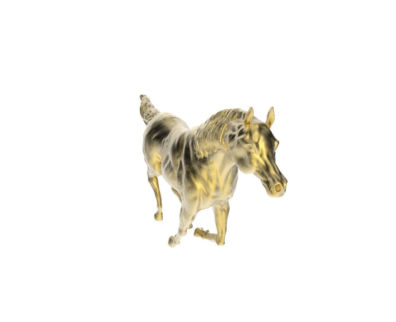 Arabic Horse in galloping position 3D print model_5