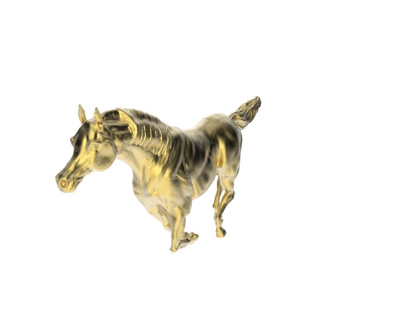 Arabic Horse in galloping position 3D print model_4