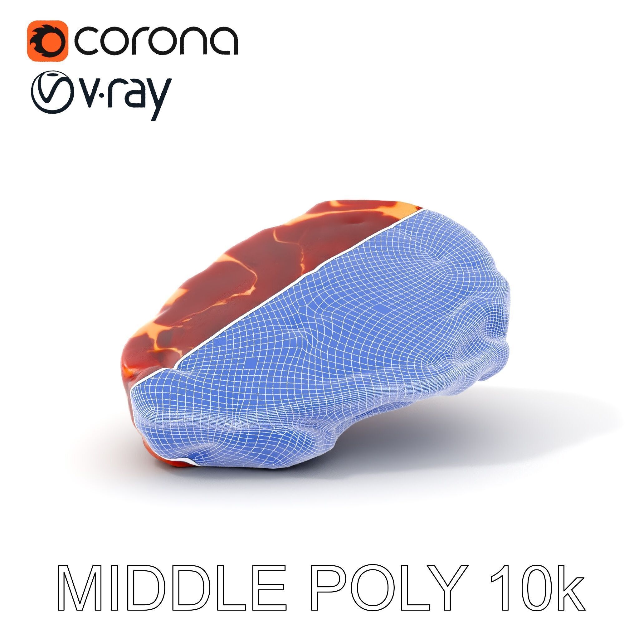 D Ribeye Steak Model Pack for Culinary Visualizations Low-poly 3D model_18