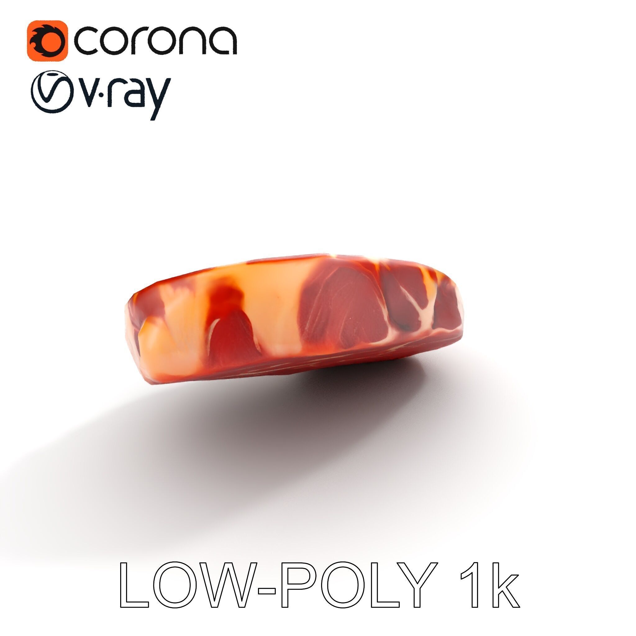 D Ribeye Steak Model Pack for Culinary Visualizations Low-poly 3D model_7