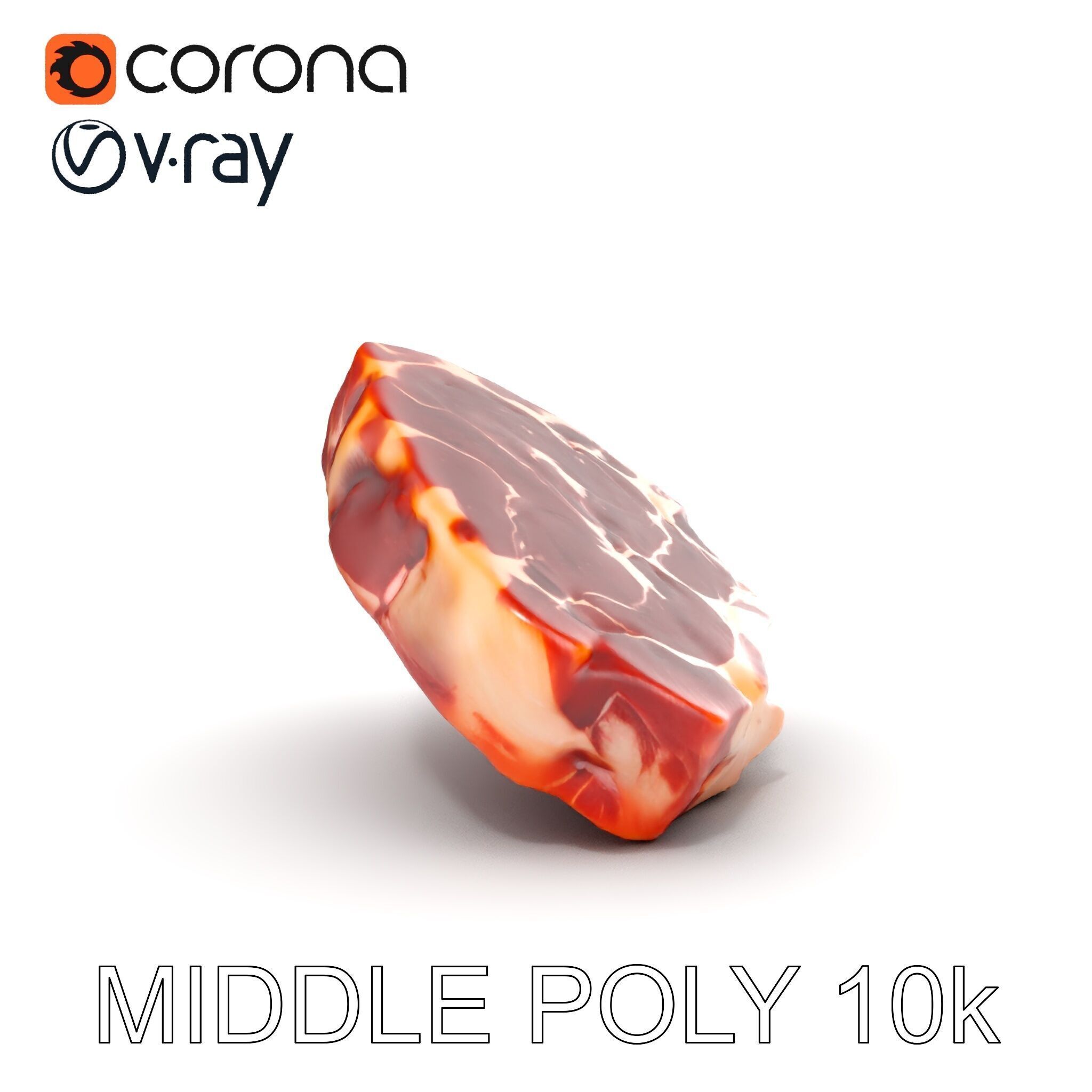 D Ribeye Steak Model Pack for Culinary Visualizations Low-poly 3D model_6