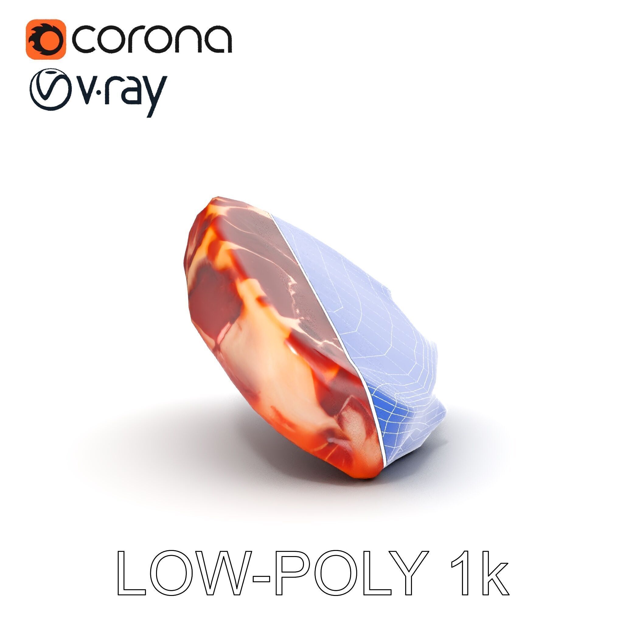 D Ribeye Steak Model Pack for Culinary Visualizations Low-poly 3D model_17