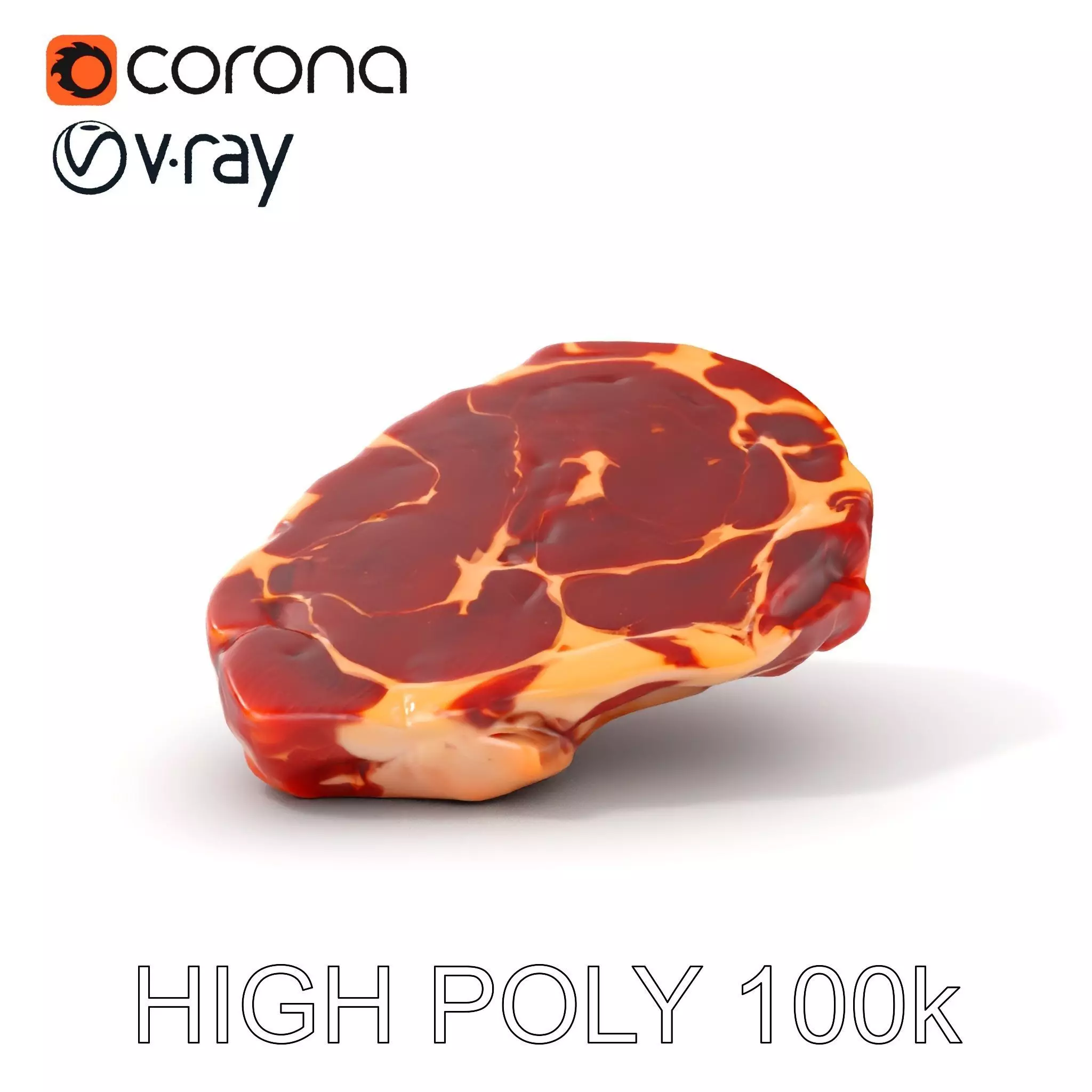 D Ribeye Steak Model Pack for Culinary Visualizations Low-poly 3D model_0