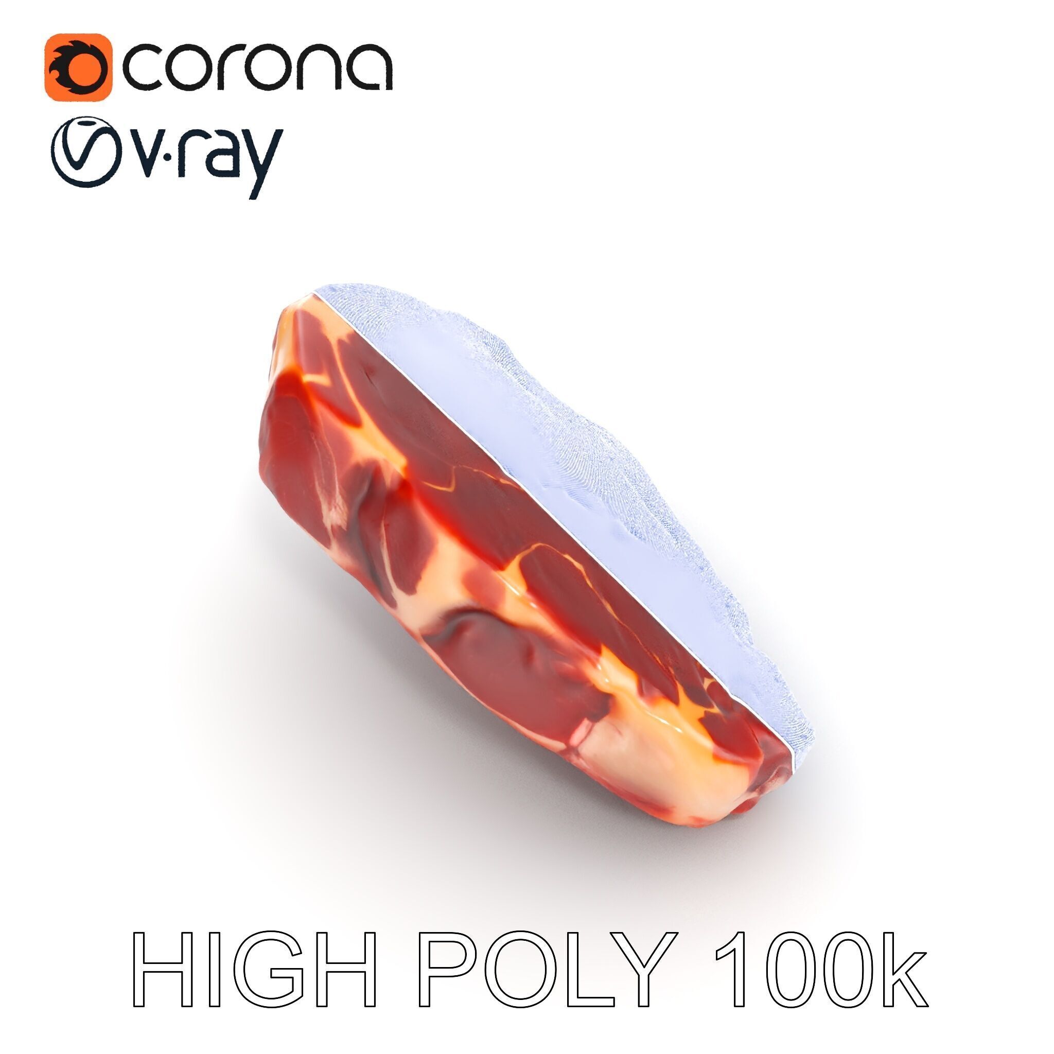 D Ribeye Steak Model Pack for Culinary Visualizations Low-poly 3D model_26