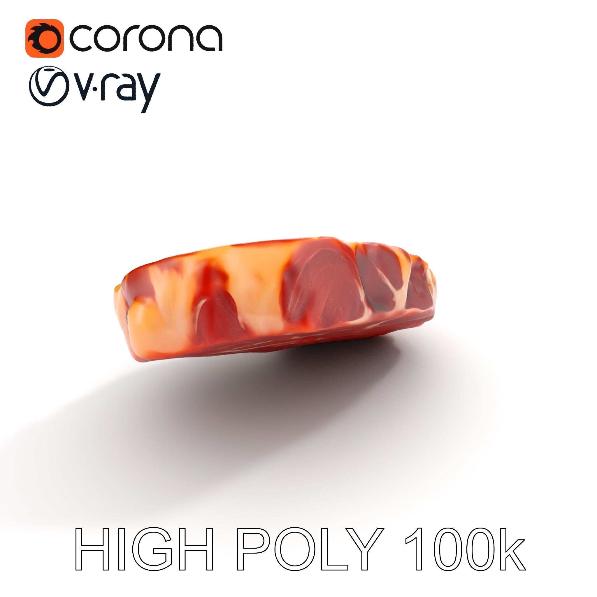 D Ribeye Steak Model Pack for Culinary Visualizations Low-poly 3D model_23