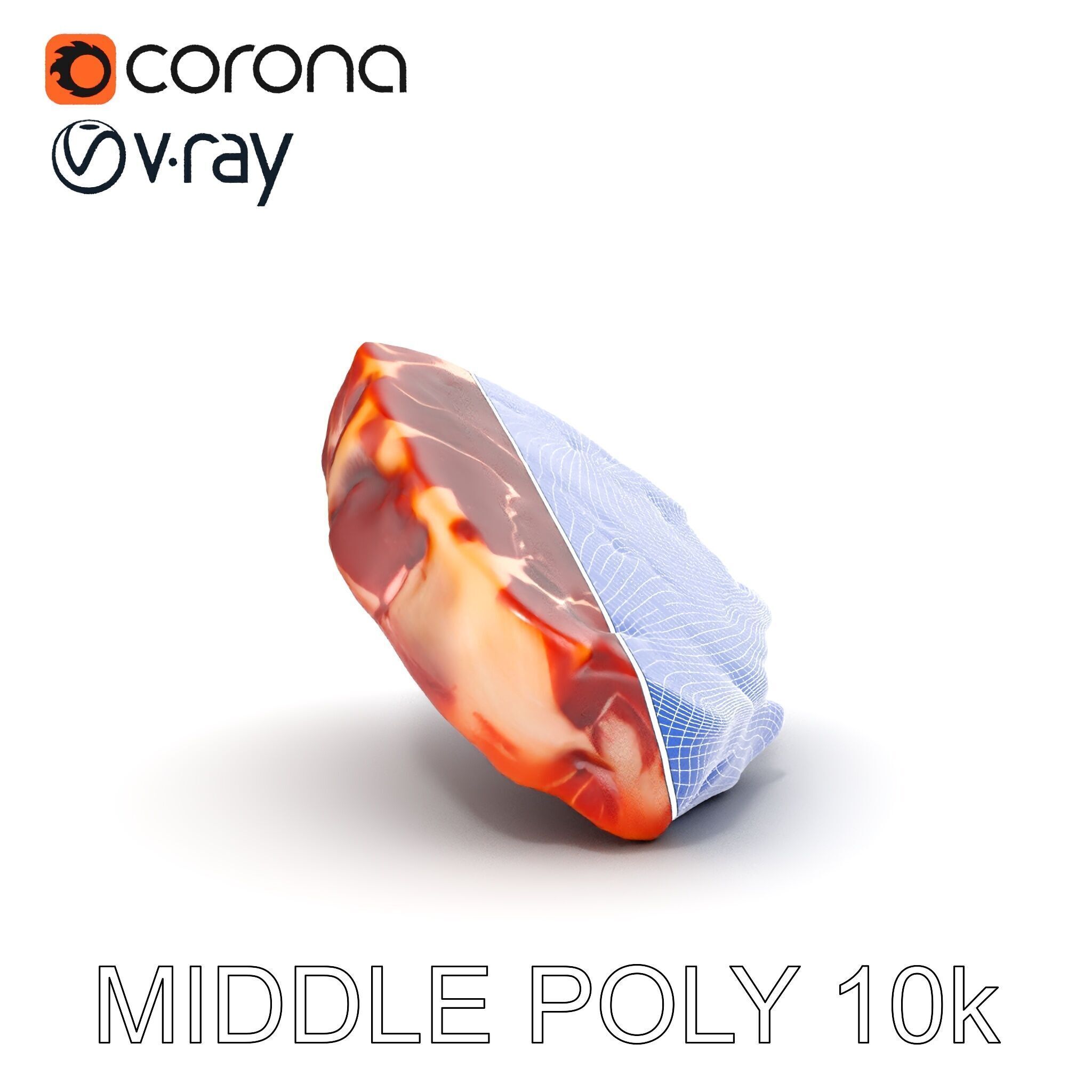 D Ribeye Steak Model Pack for Culinary Visualizations Low-poly 3D model_27