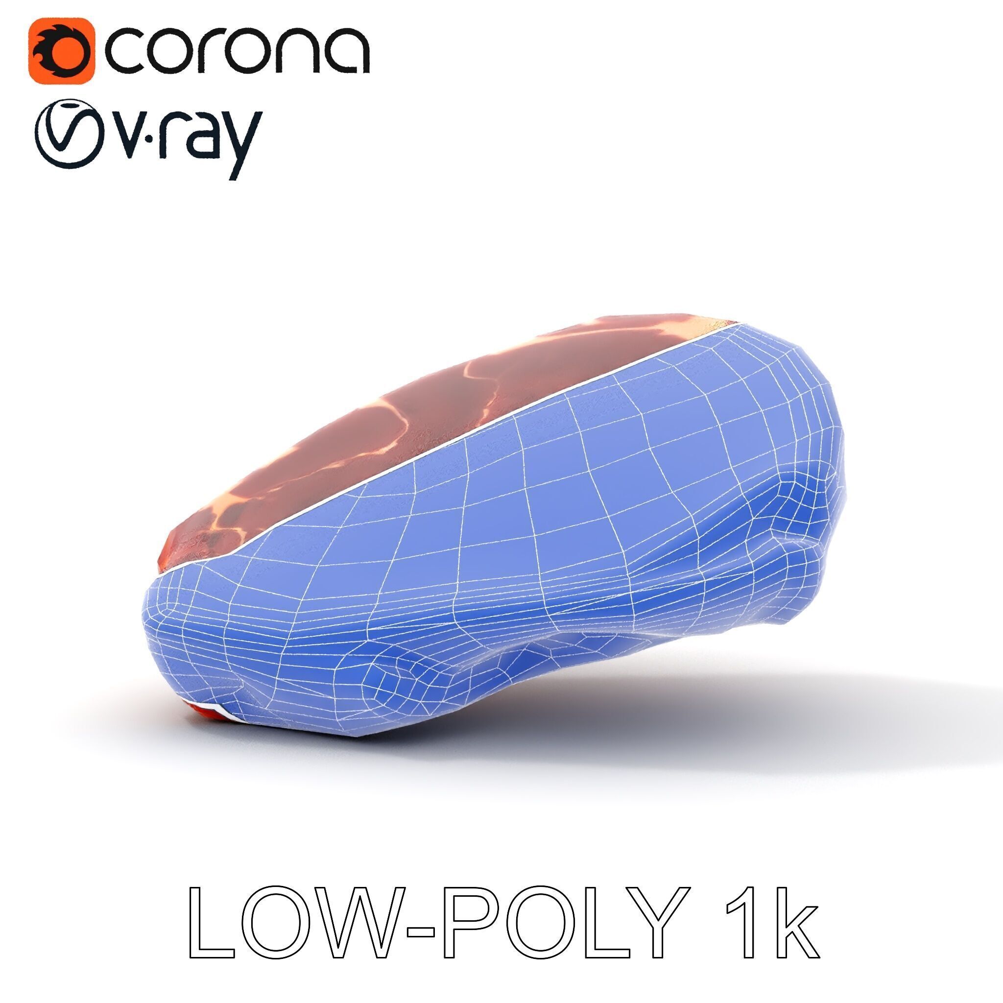 D Ribeye Steak Model Pack for Culinary Visualizations Low-poly 3D model_28