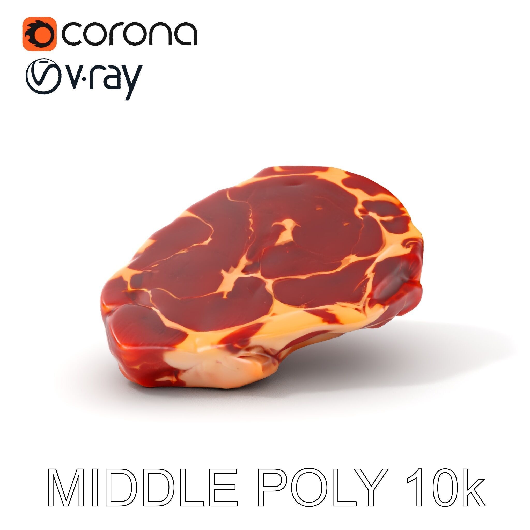 D Ribeye Steak Model Pack for Culinary Visualizations Low-poly 3D model_10