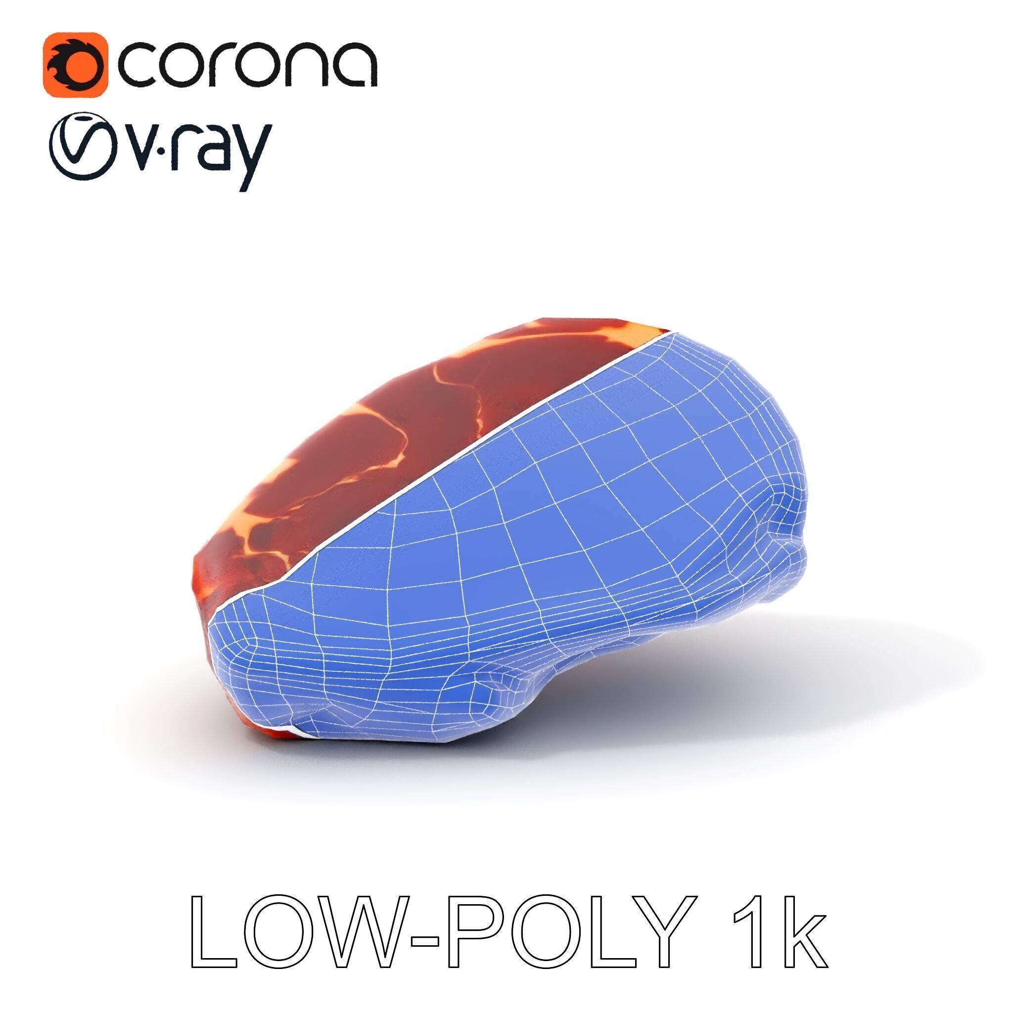 D Ribeye Steak Model Pack for Culinary Visualizations Low-poly 3D model_11