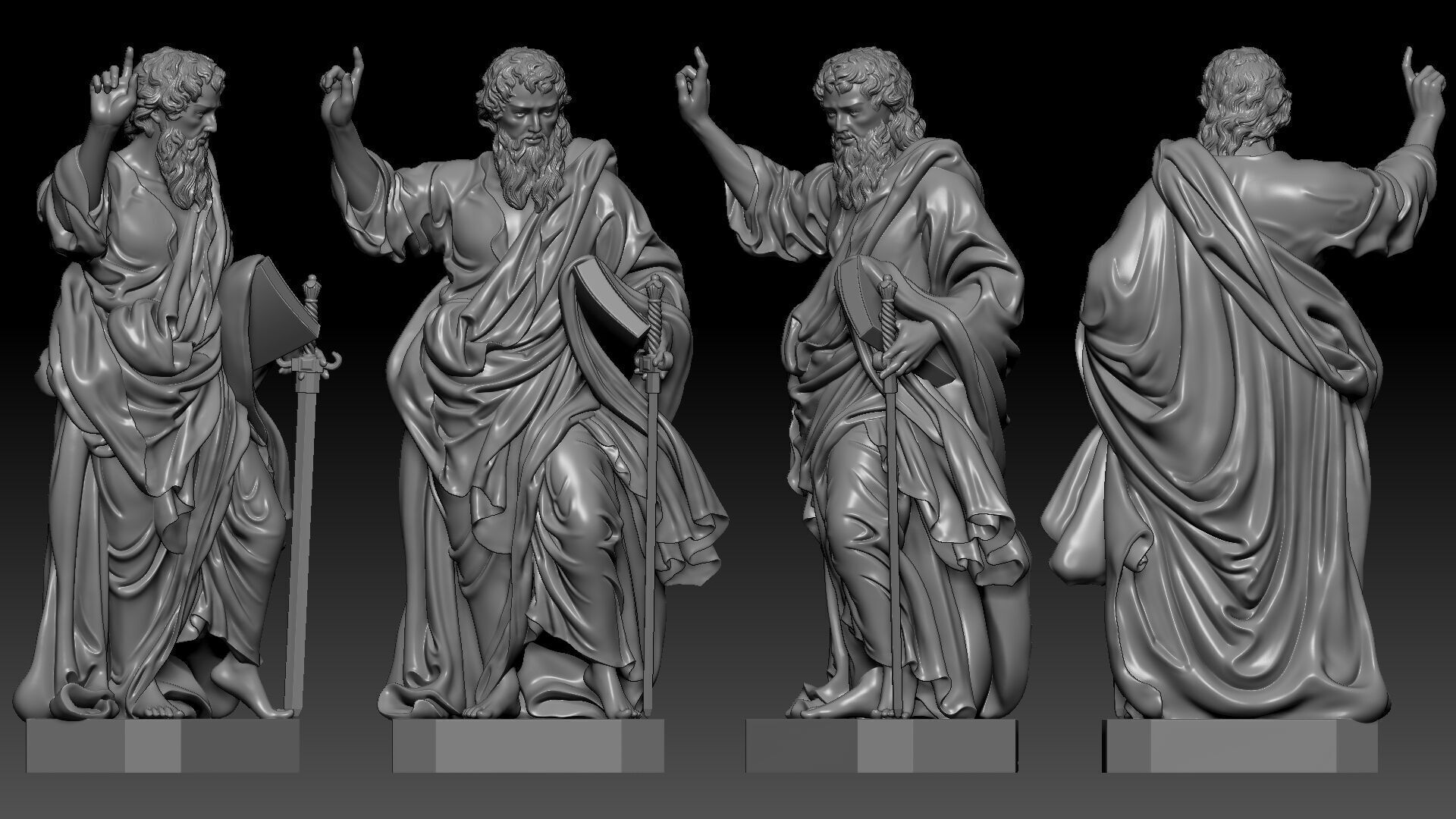 Saint Paul  3D print model_1