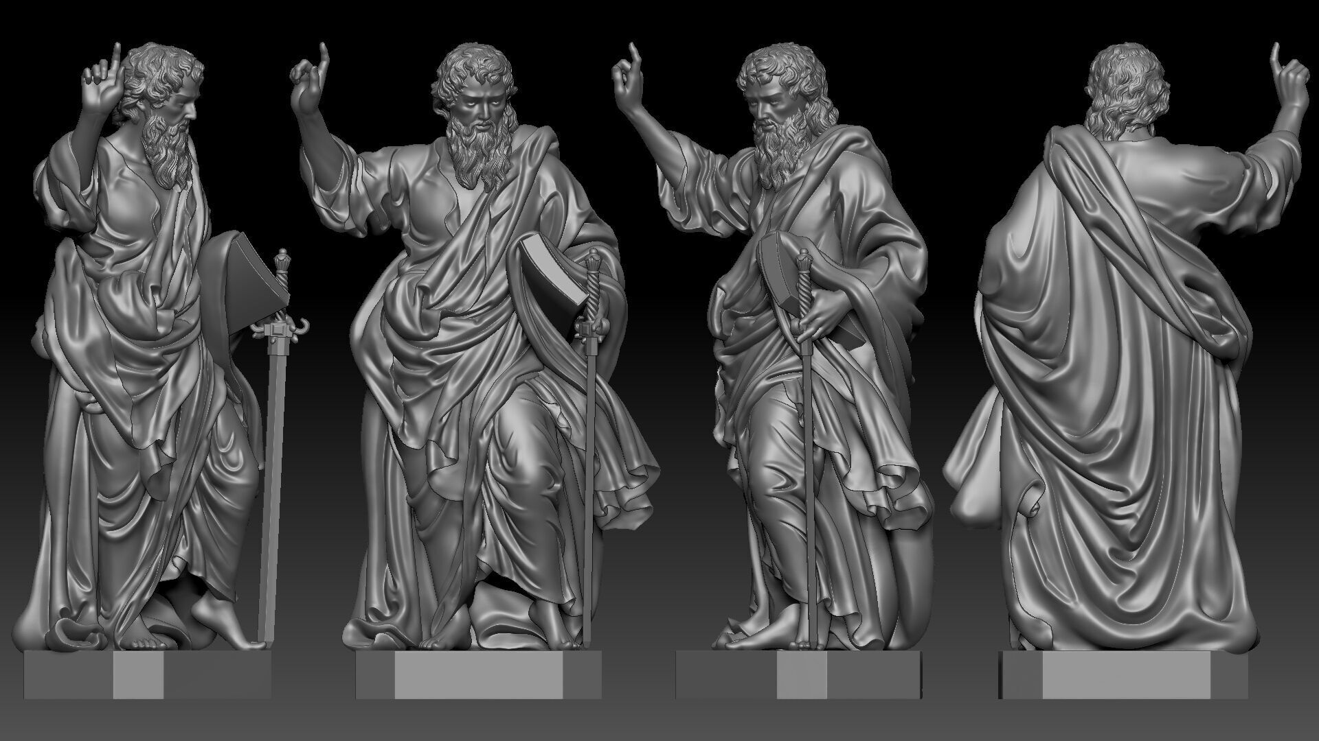 Saint Paul  3D print model_2