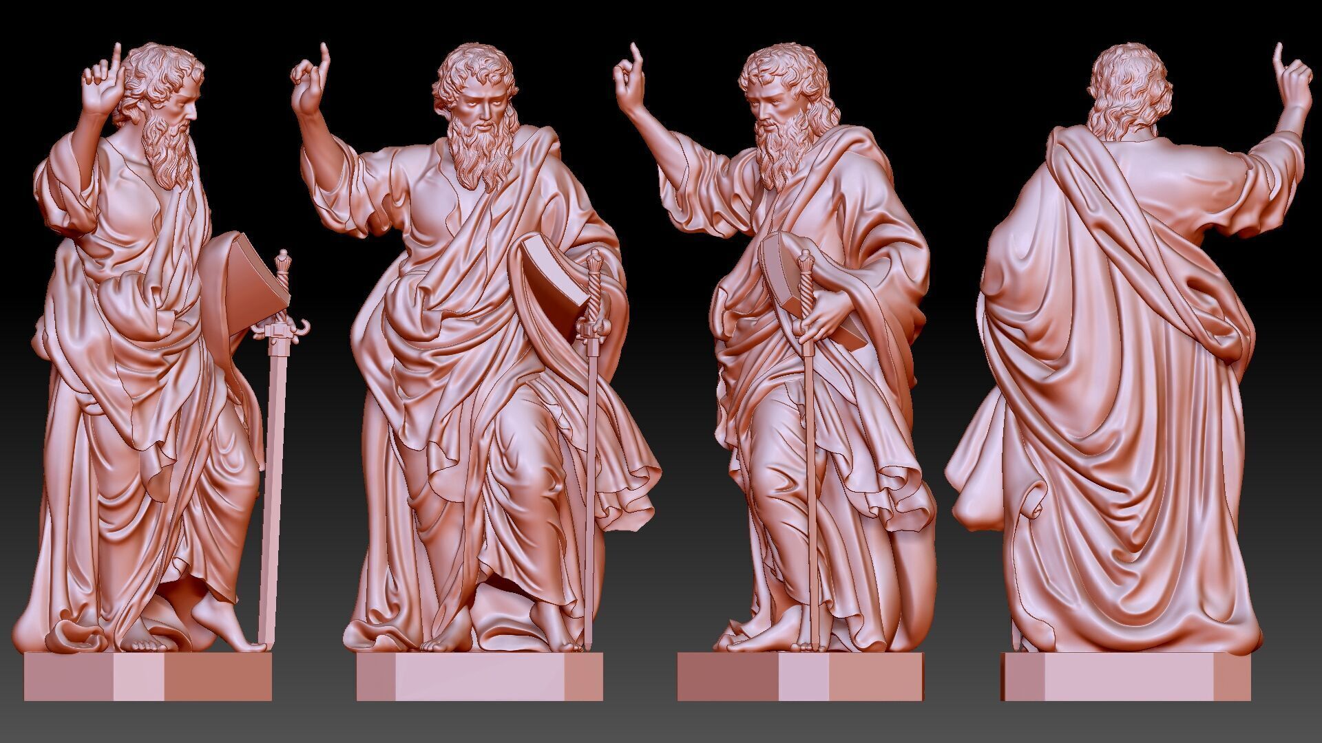 Saint Paul  3D print model_7