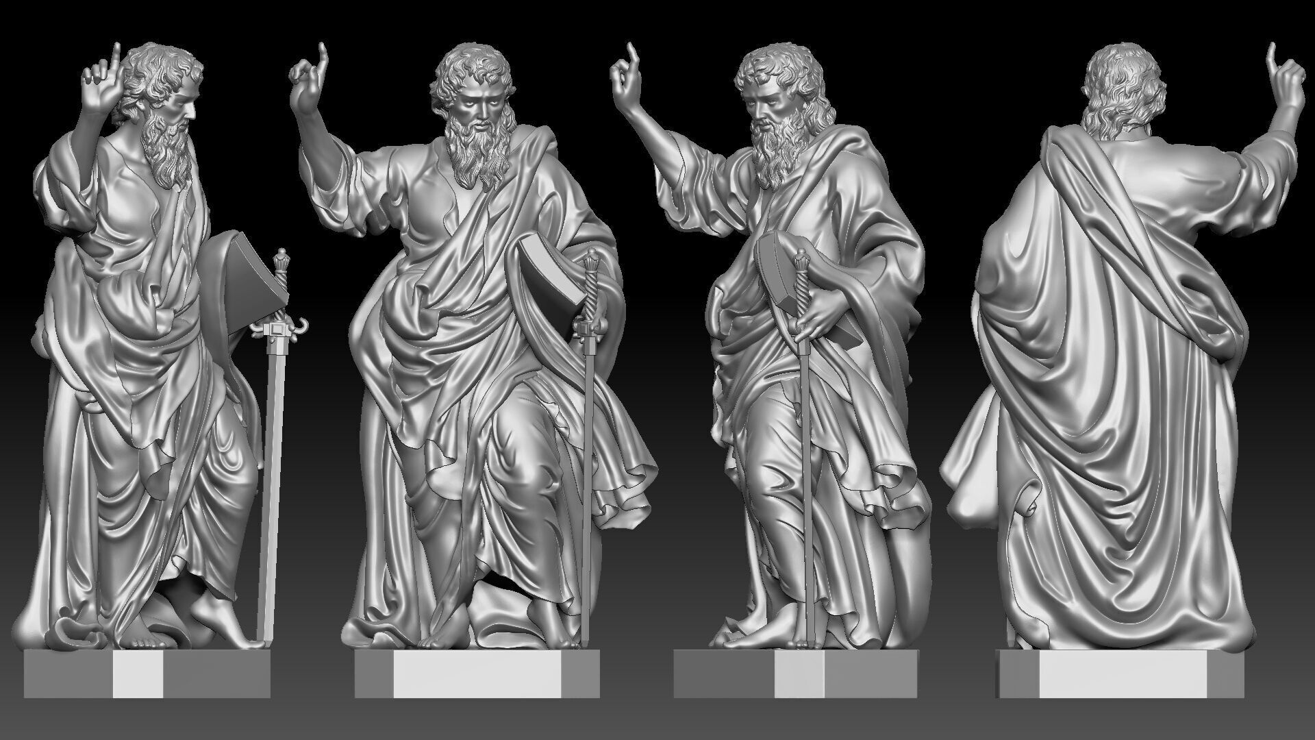 Saint Paul  3D print model_8