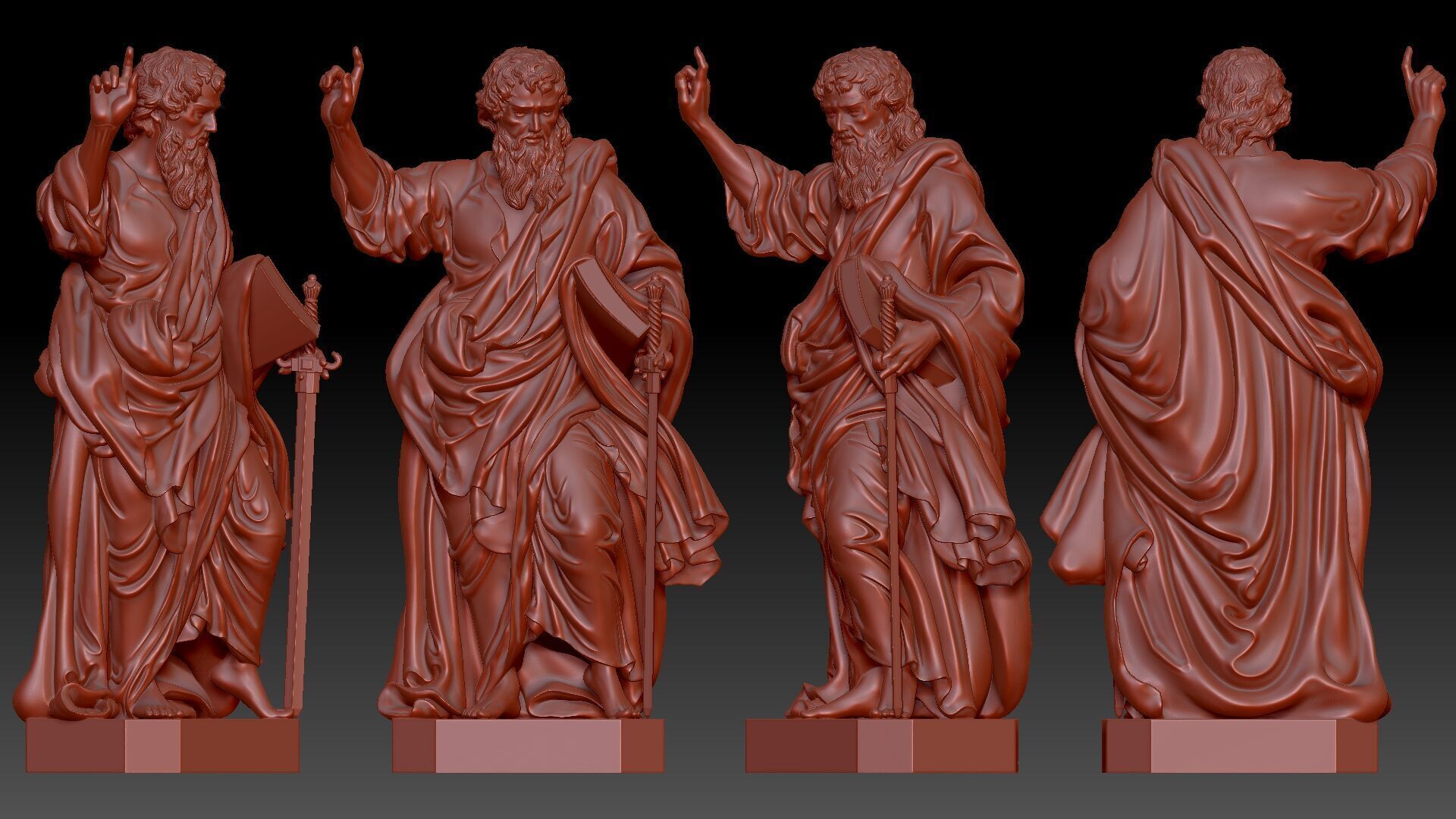 Saint Paul  3D print model_5