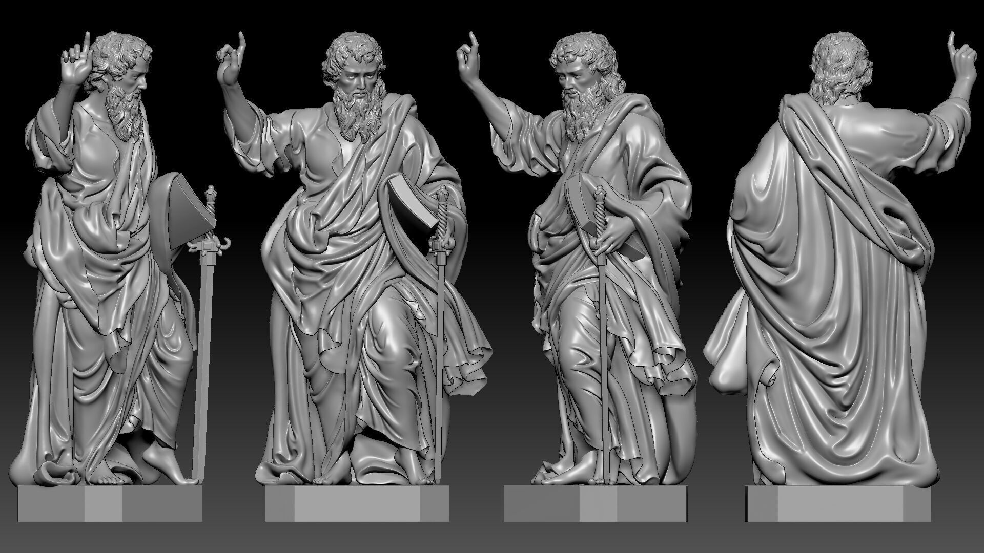 Saint Paul  3D print model_3