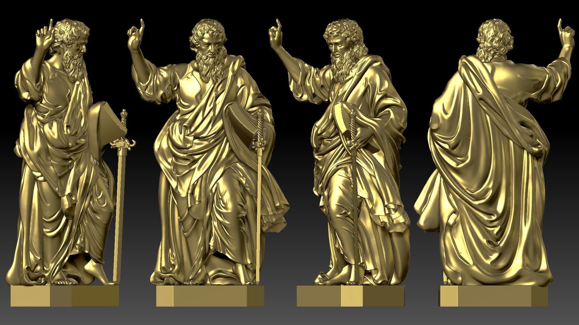 Saint Paul  3D print model_9