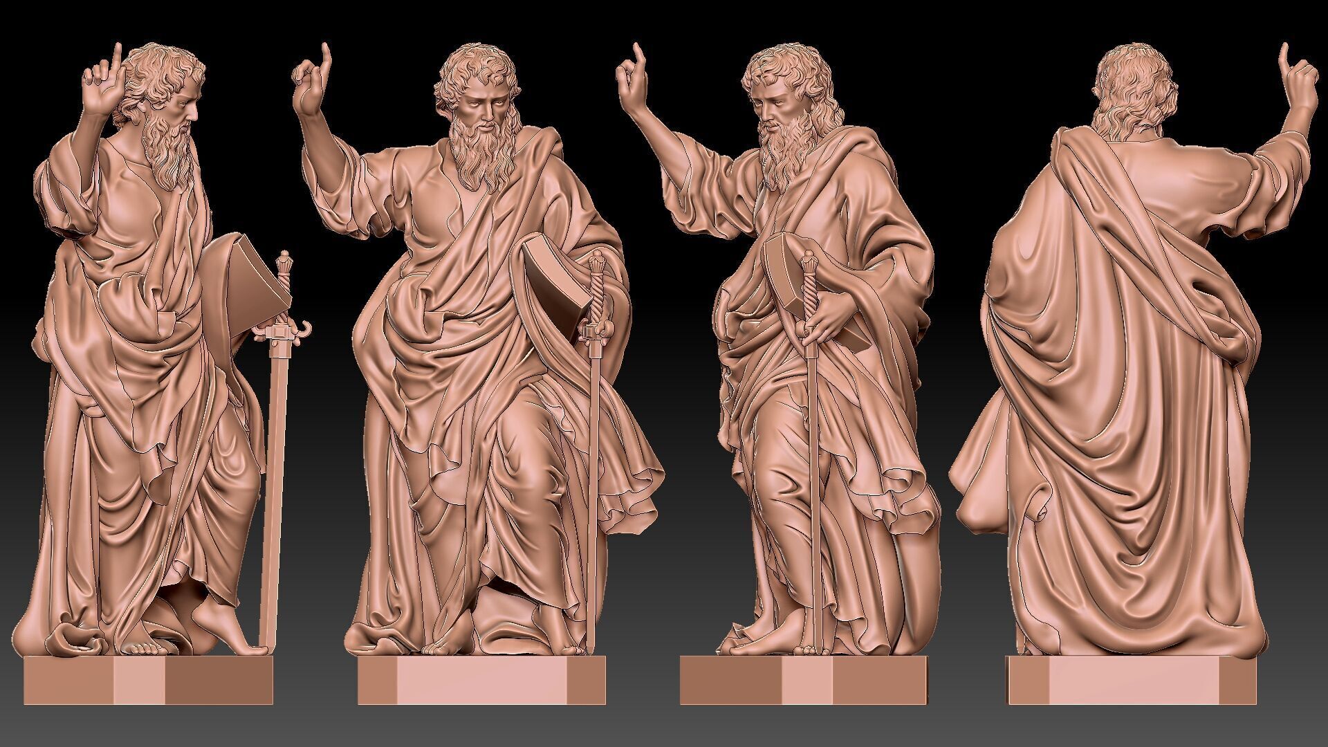 Saint Paul  3D print model_6