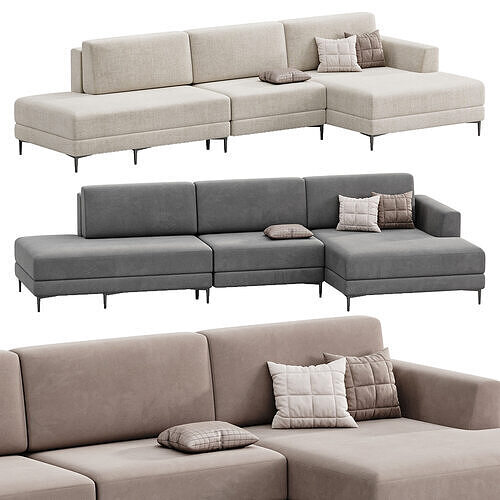 Corner sofa Edwin 2 3D model