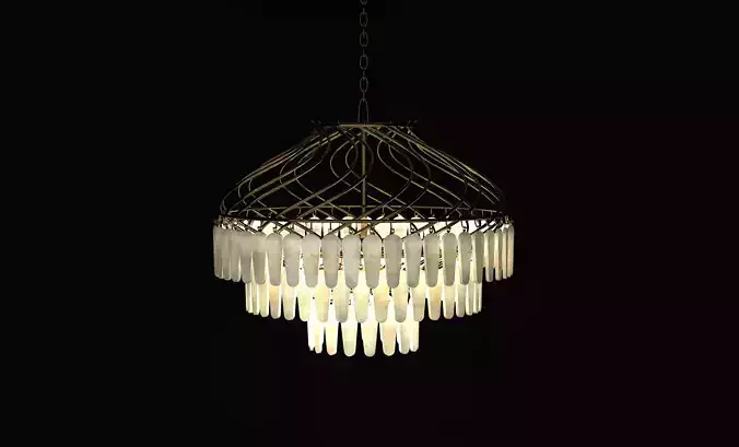 Classical luxury marble chandelier