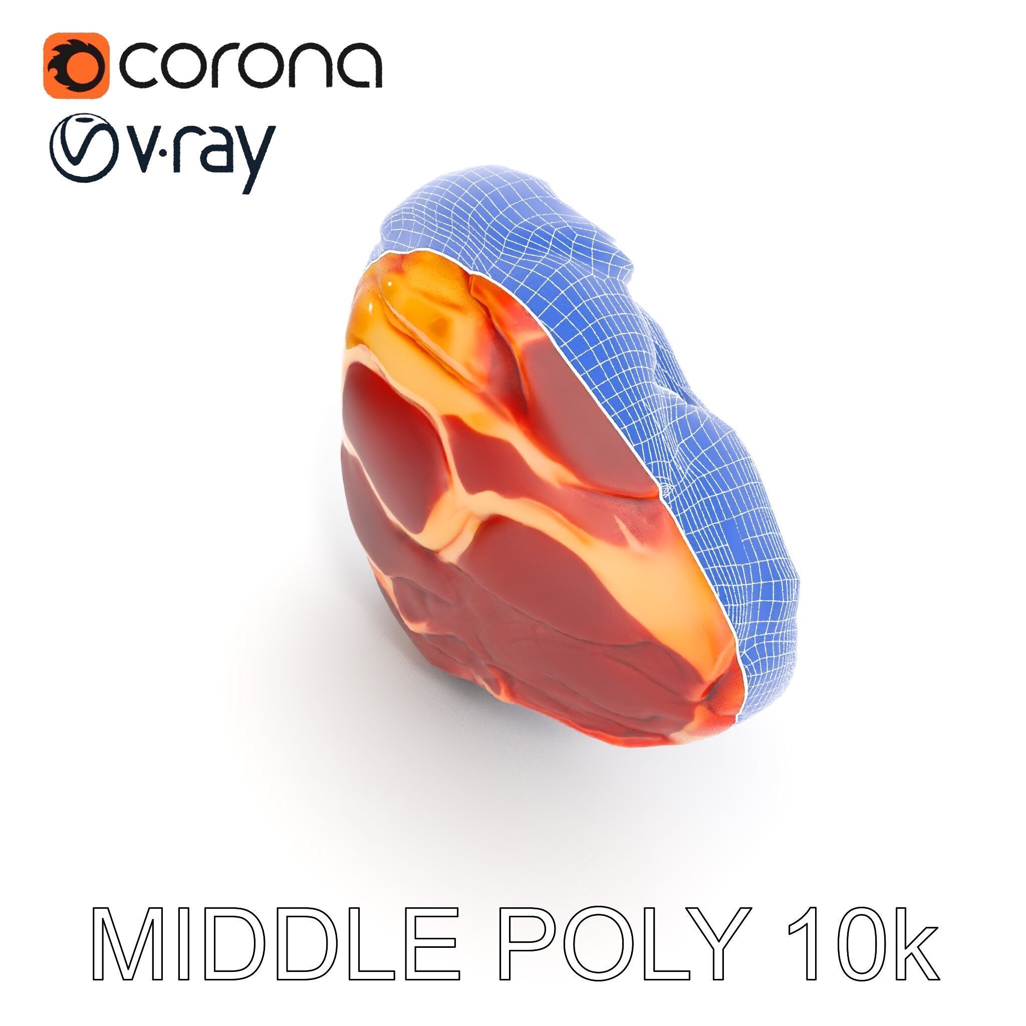 Realistic Meat Steak D Model Pack Low-poly 3D model_25