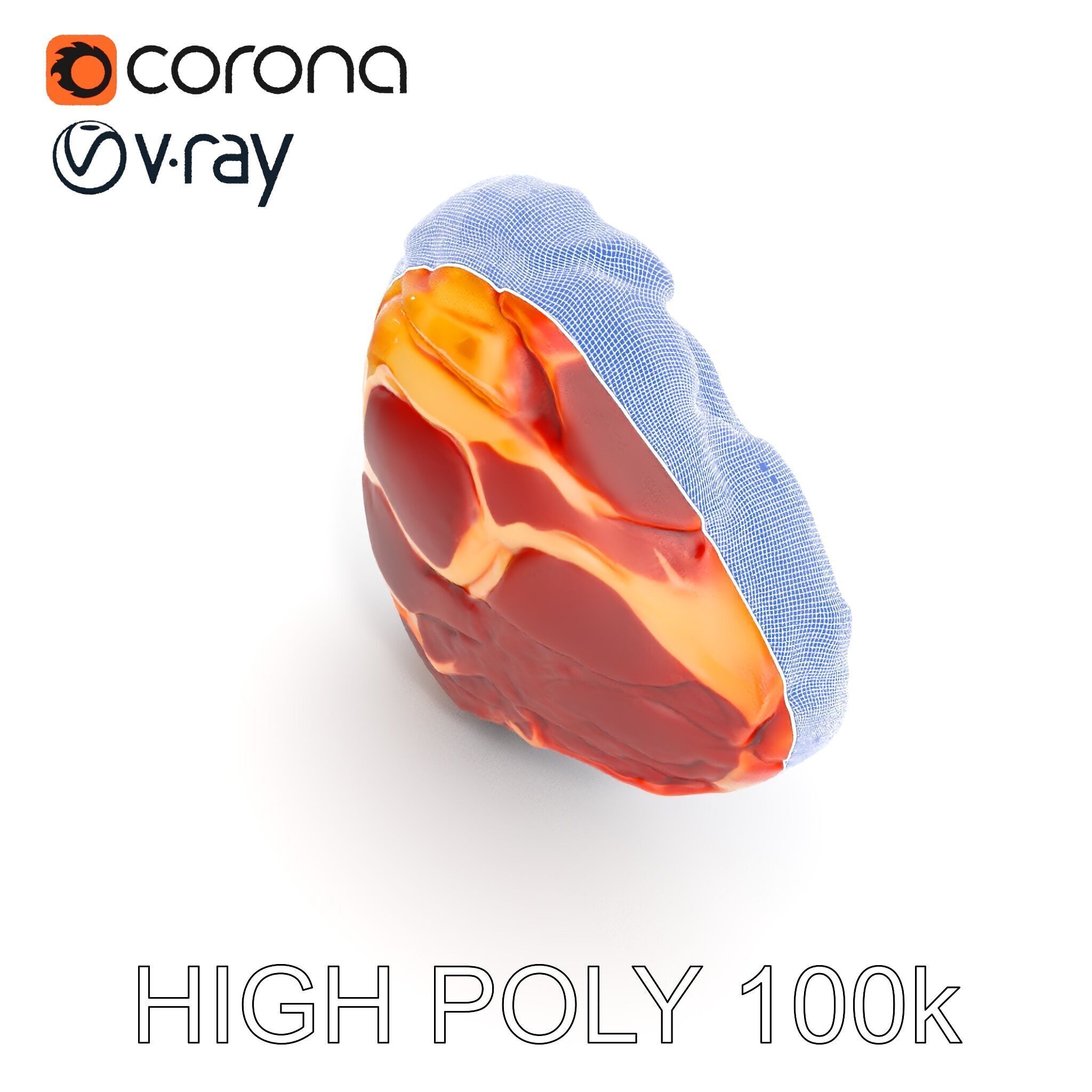 Realistic Meat Steak D Model Pack Low-poly 3D model_24