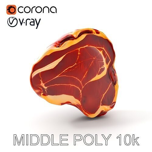 Realistic Meat Steak D Model Pack Low-poly 3D model 6