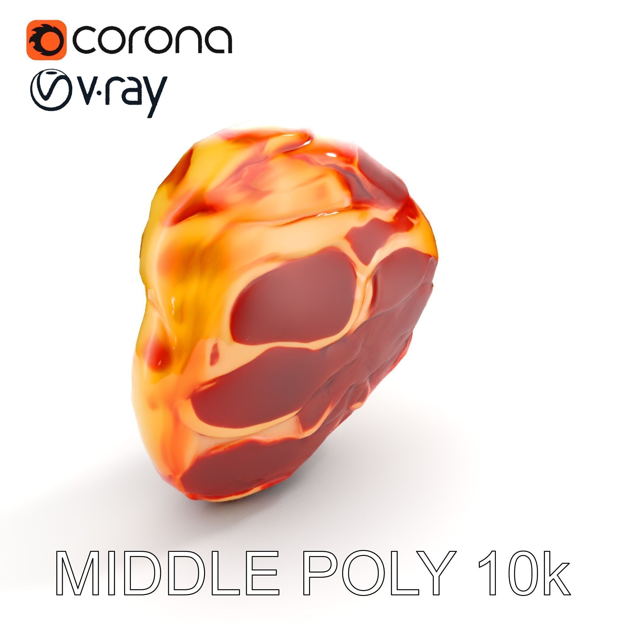 Realistic Meat Steak D Model Pack Low-poly 3D model_16