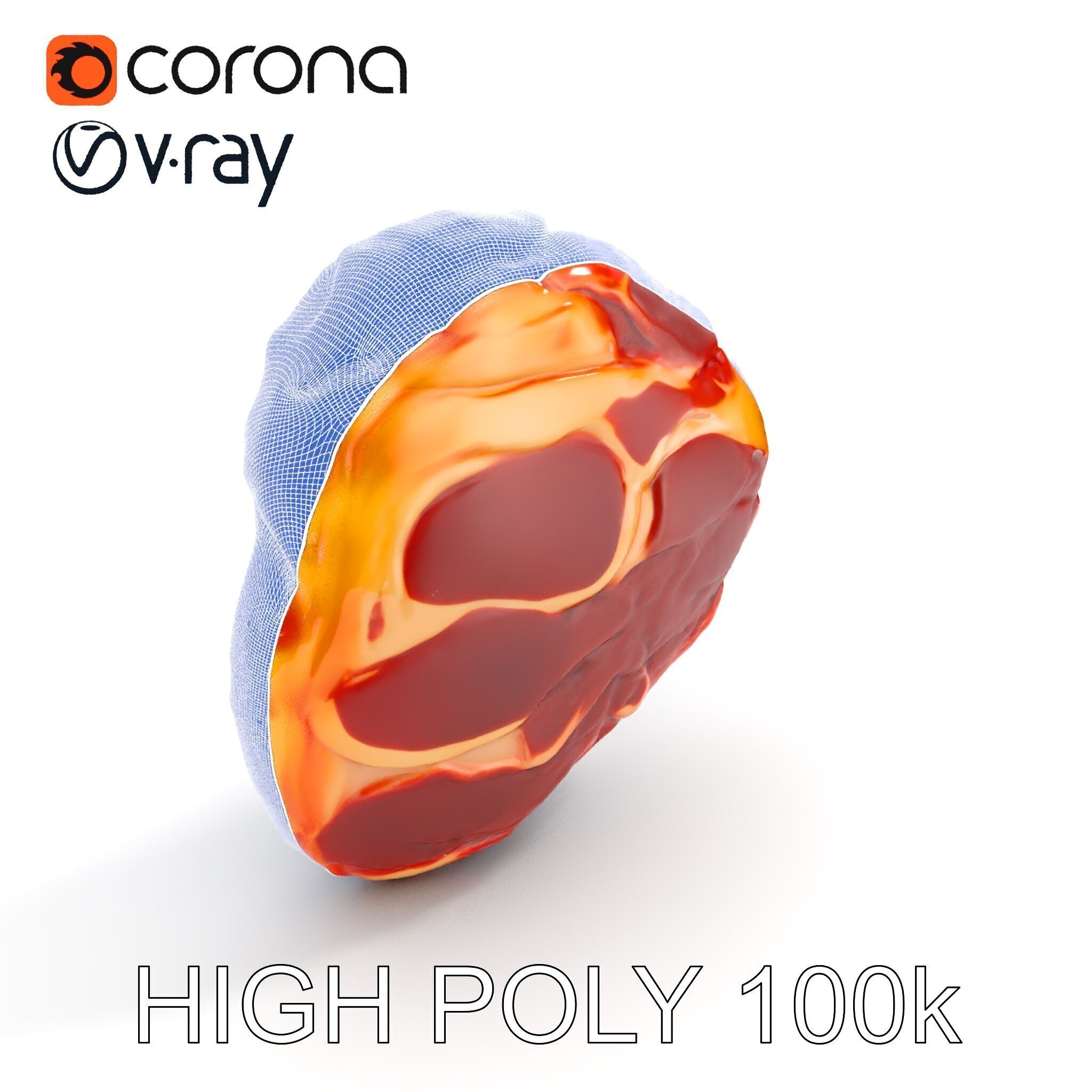 Realistic Meat Steak D Model Pack Low-poly 3D model_32