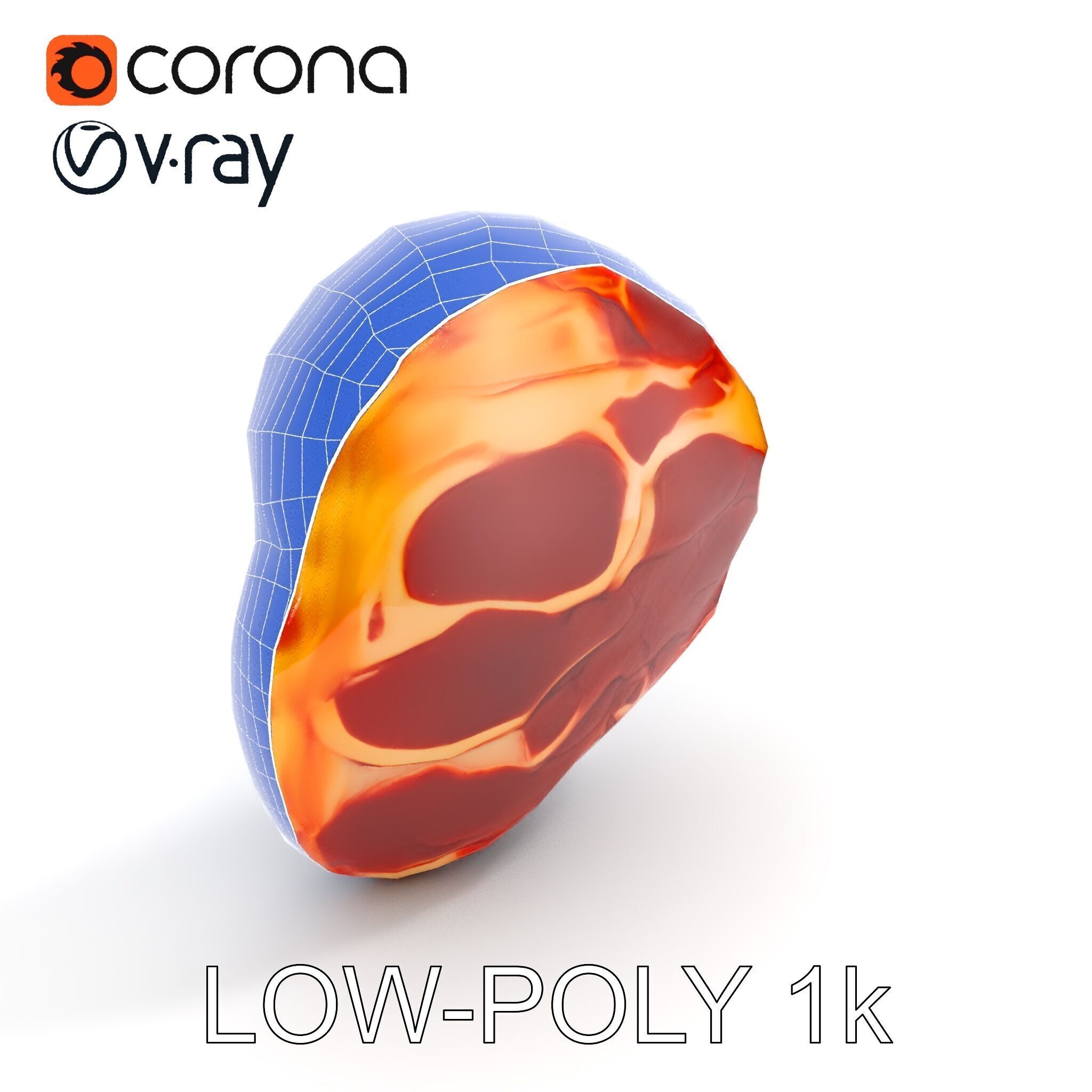 Realistic Meat Steak D Model Pack Low-poly 3D model_31