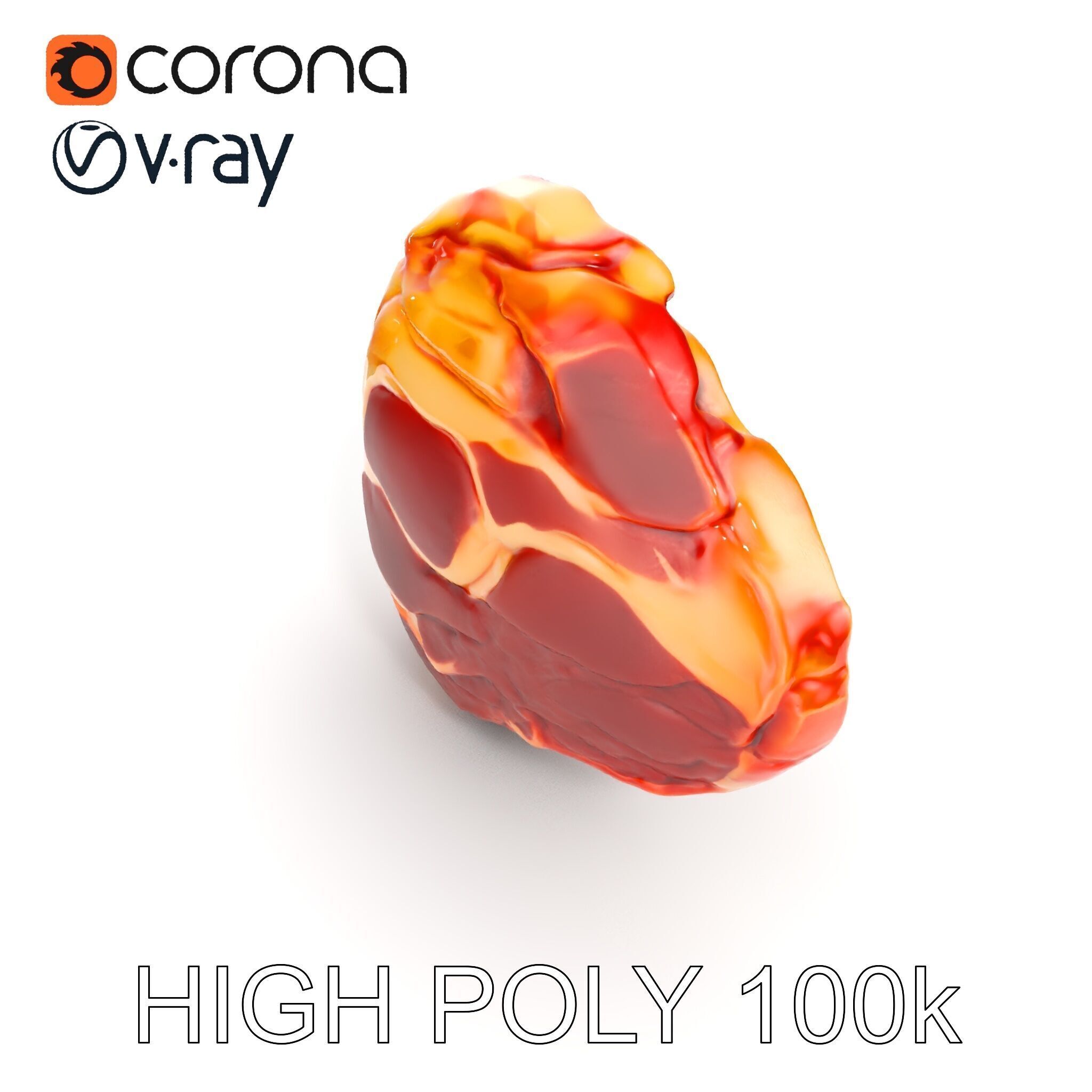 Realistic Meat Steak D Model Pack Low-poly 3D model_12