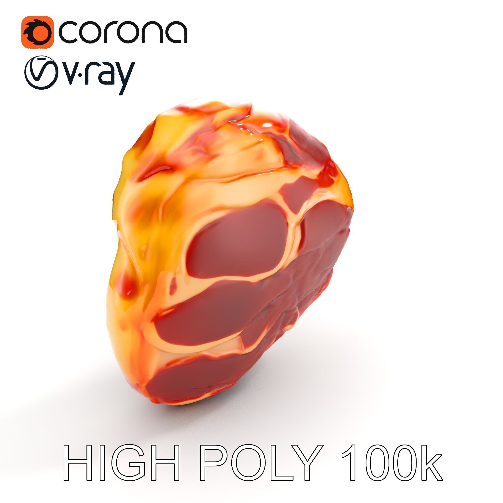 Realistic Meat Steak D Model Pack Low-poly 3D model_21