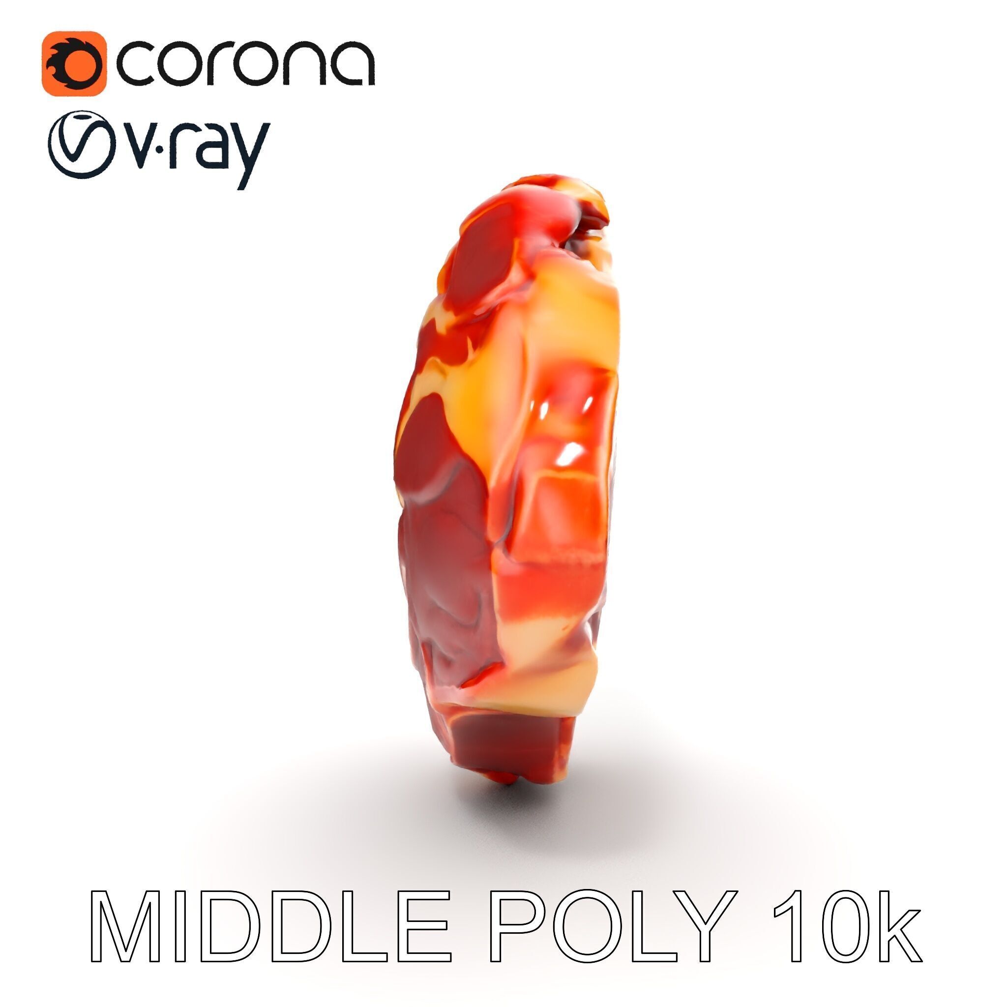 Realistic Meat Steak D Model Pack Low-poly 3D model_8