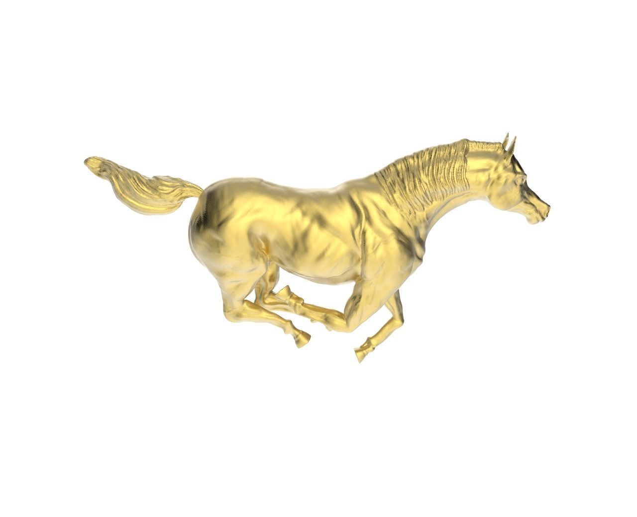 Arabic Horse in galloping  position 8 3D print model_3