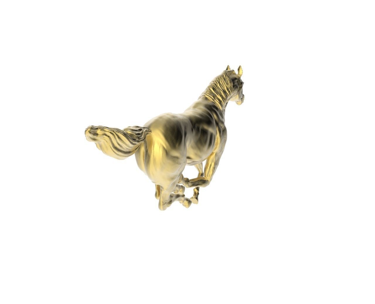 Arabic Horse in galloping  position 8 3D print model_2